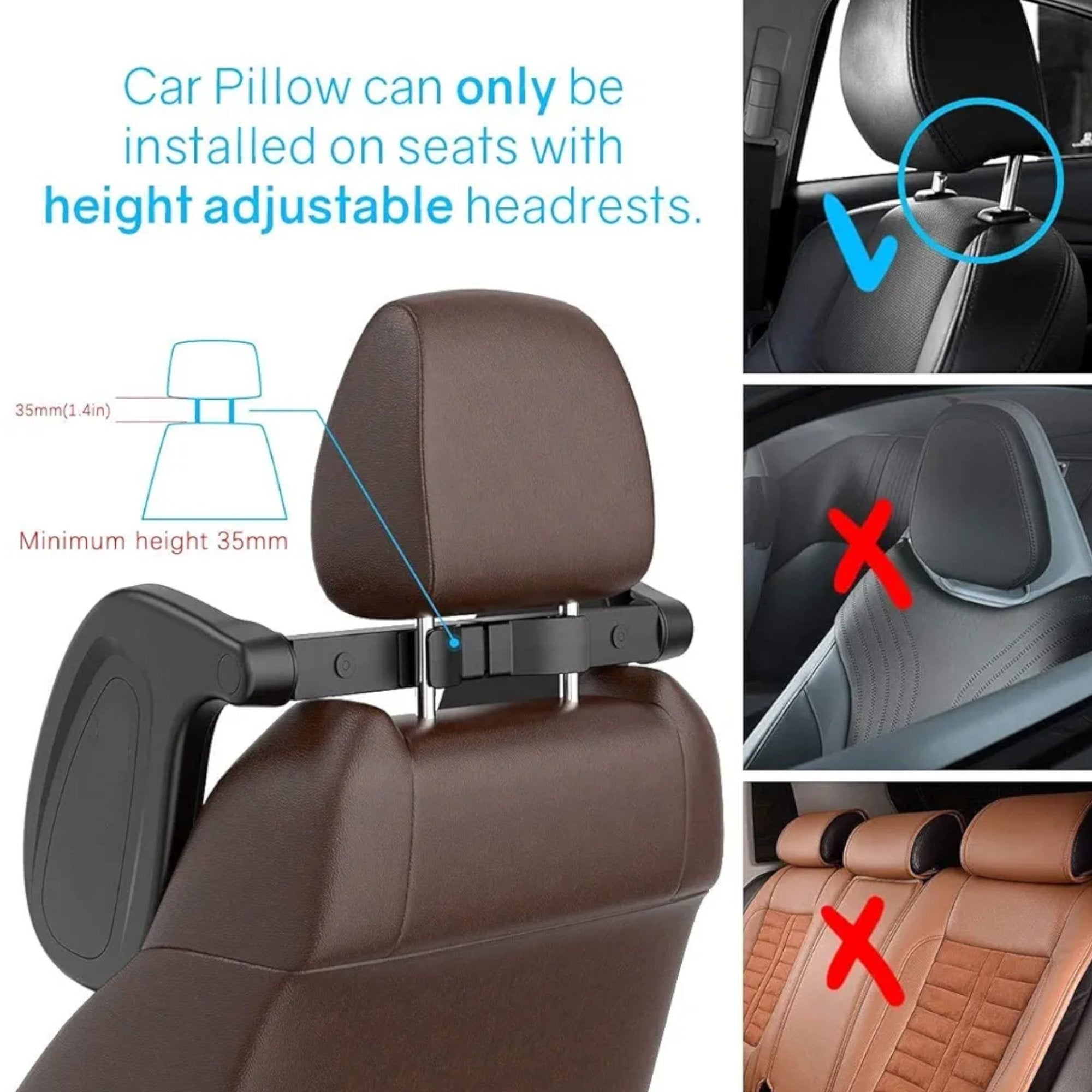 Ergonomski Naslon za Glavu za Automobil