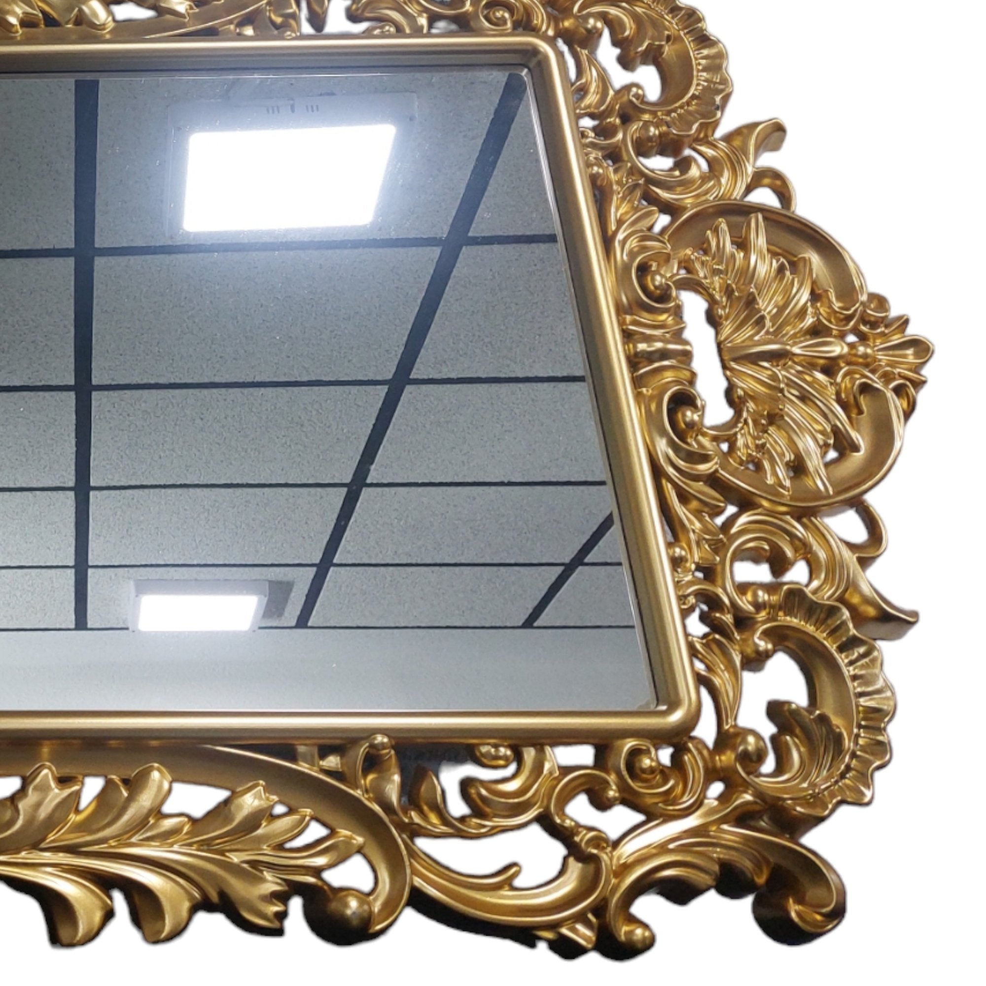 Elegantno Barokno Ogledalo 125x65 cm za Savršenu Dekoraciju Vašeg Prostora