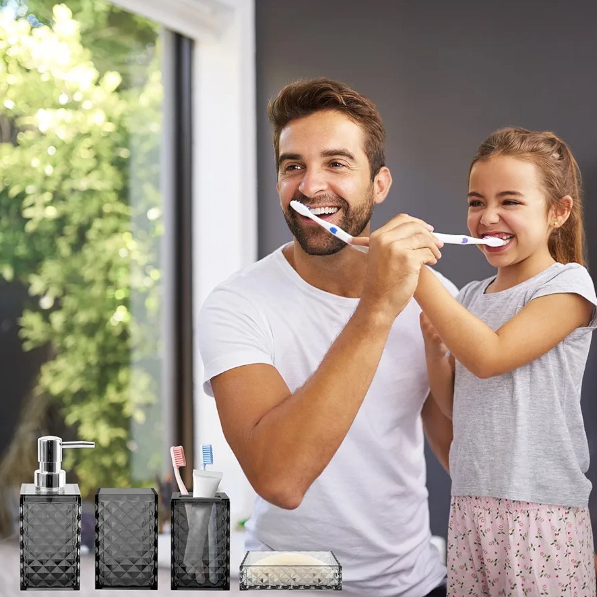 Stilovi Boho" Elegantan 4-dijelni Set za Kupaonu