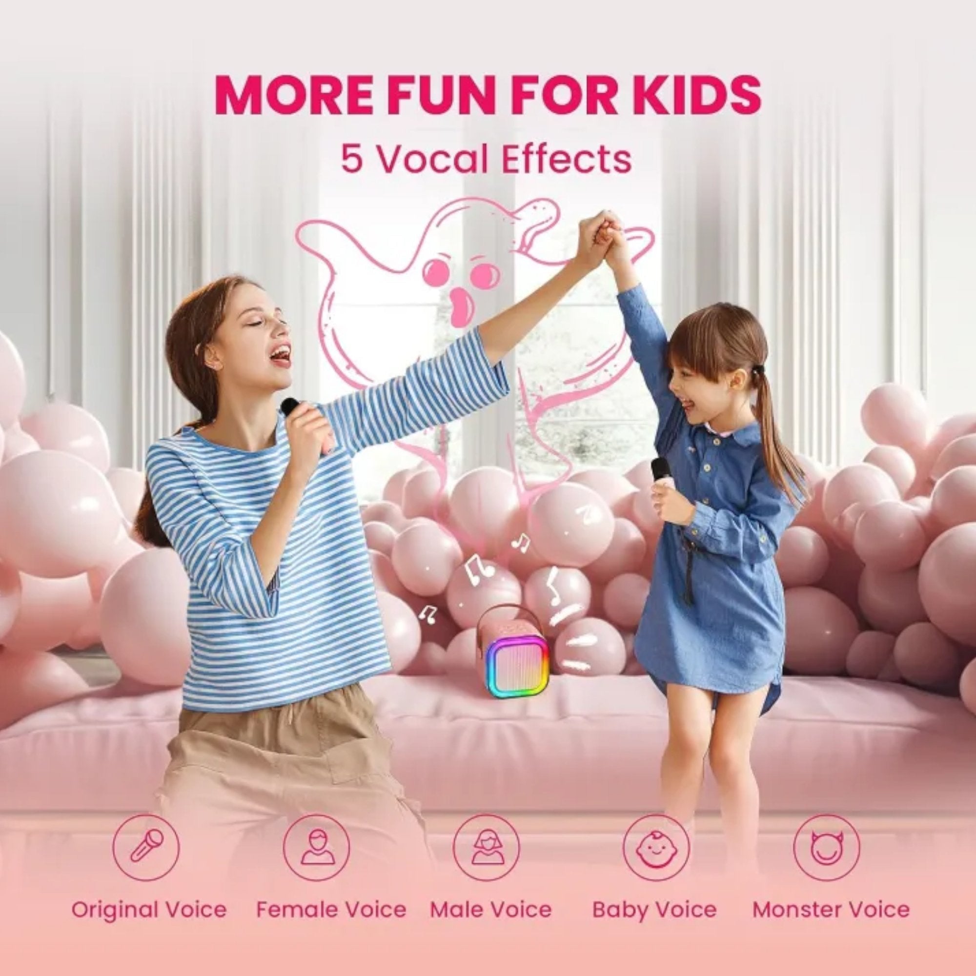 Sada uživajte u karaoke zabavi uz BT set sa 2 bežična mikrofona!