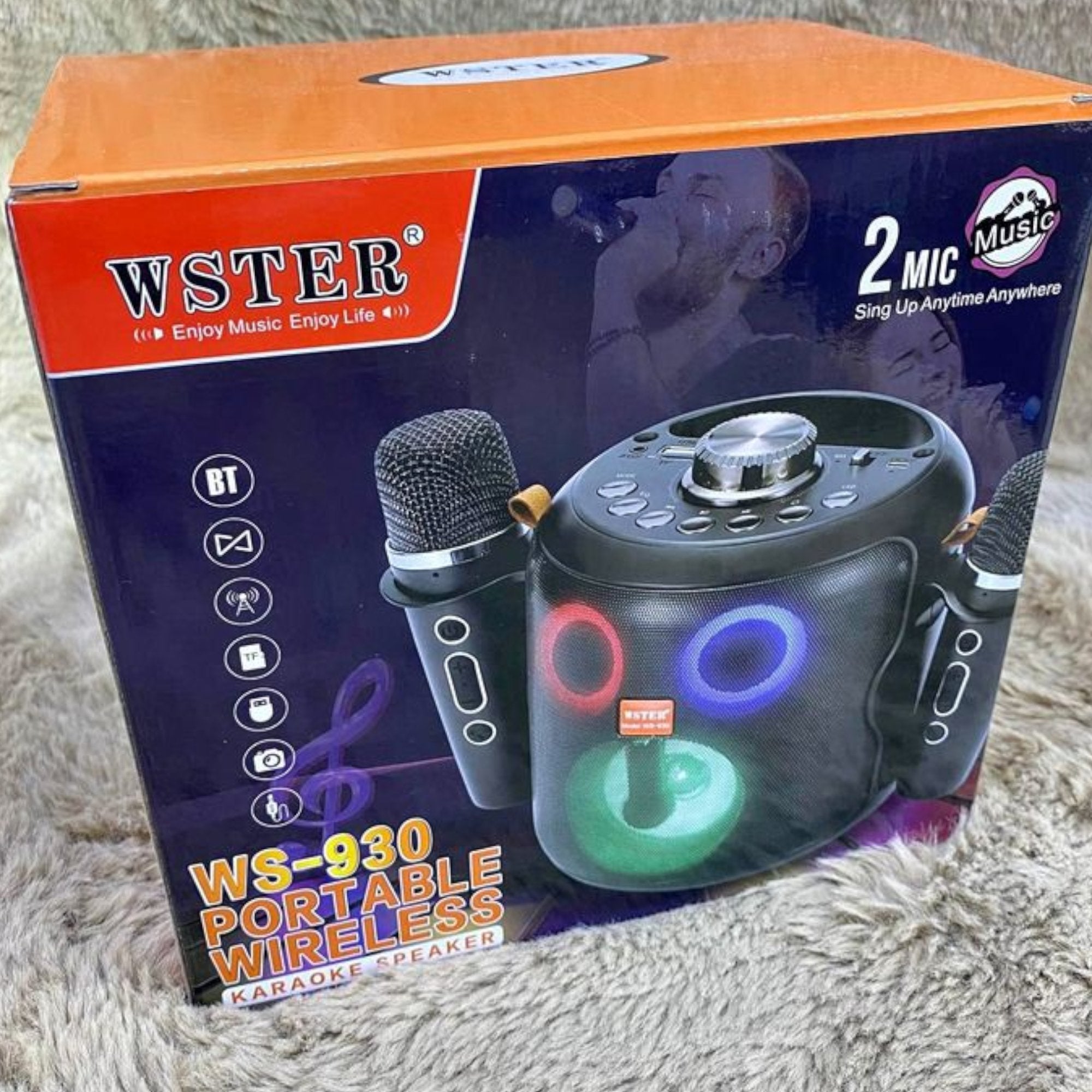 Zabavni BT Karaoke set sa Dva Bežična Mikrofona "WS930