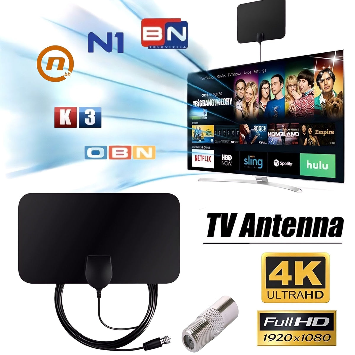 Visokokvalitetna Digitalna HDTV Antena "HD-911" za jasne i stabilne TV signalе