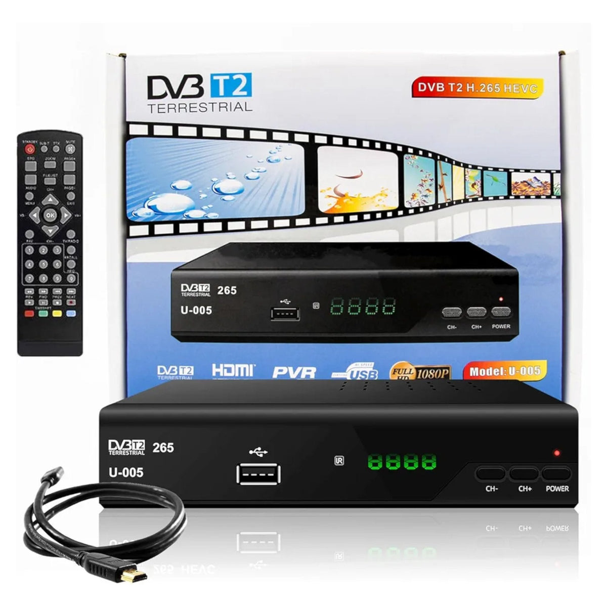 Innovativni digitalni HD DVB-T2 H265 resiver "U-005" za vrhunski televizijski doživljaj