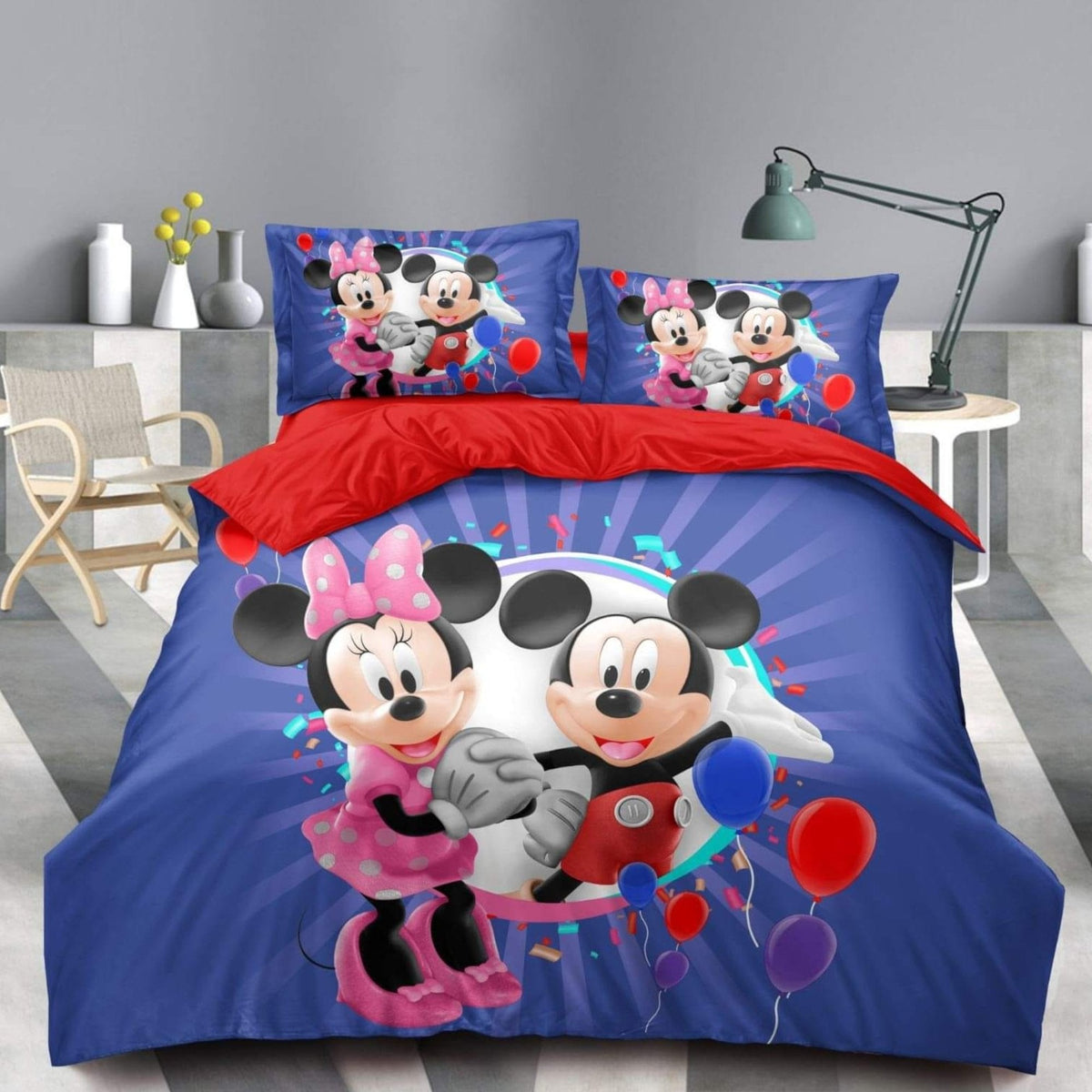 Razigrana dječja posteljina s motivom "Minnie Mouse
