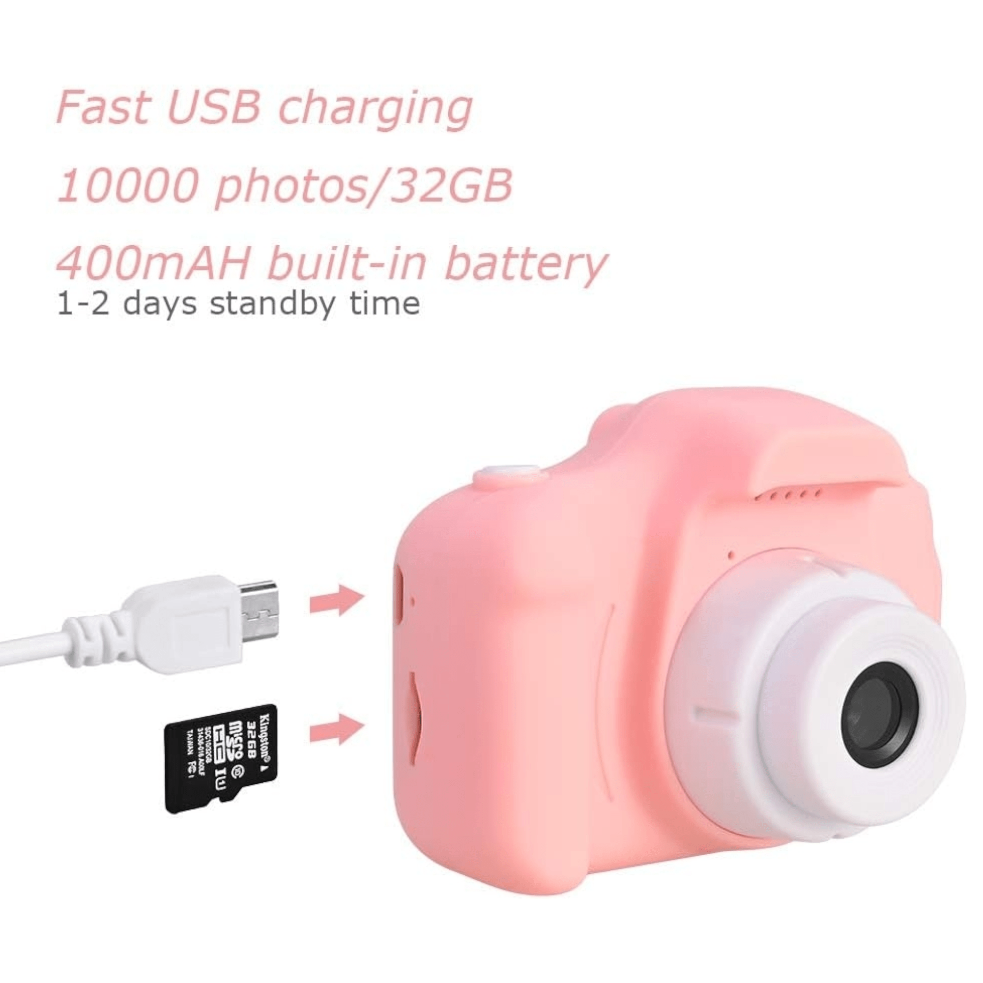 Zabavni Dječji Digitalni Fotoaparat s 2.0" Ekranom