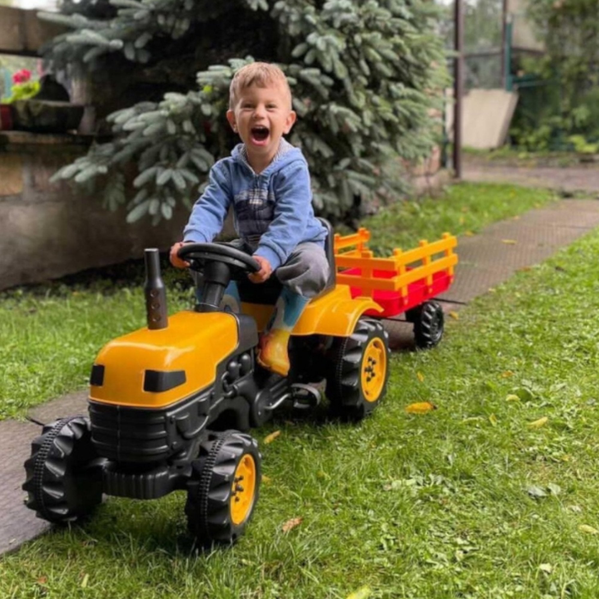 Zabavni Dječji Pedal-Traktor s Prikolicom