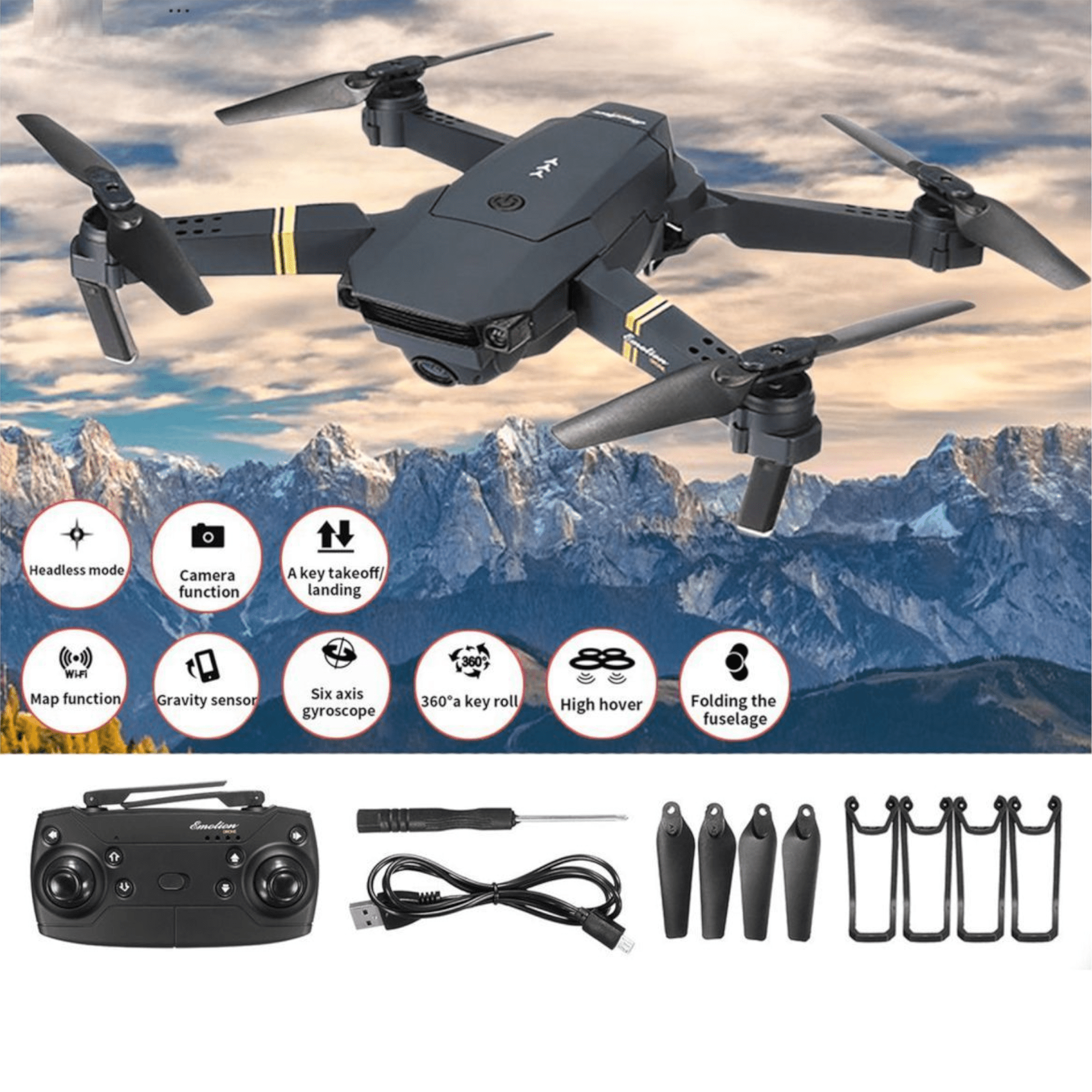 Unikatni dron s dvije kamere "NO:W8