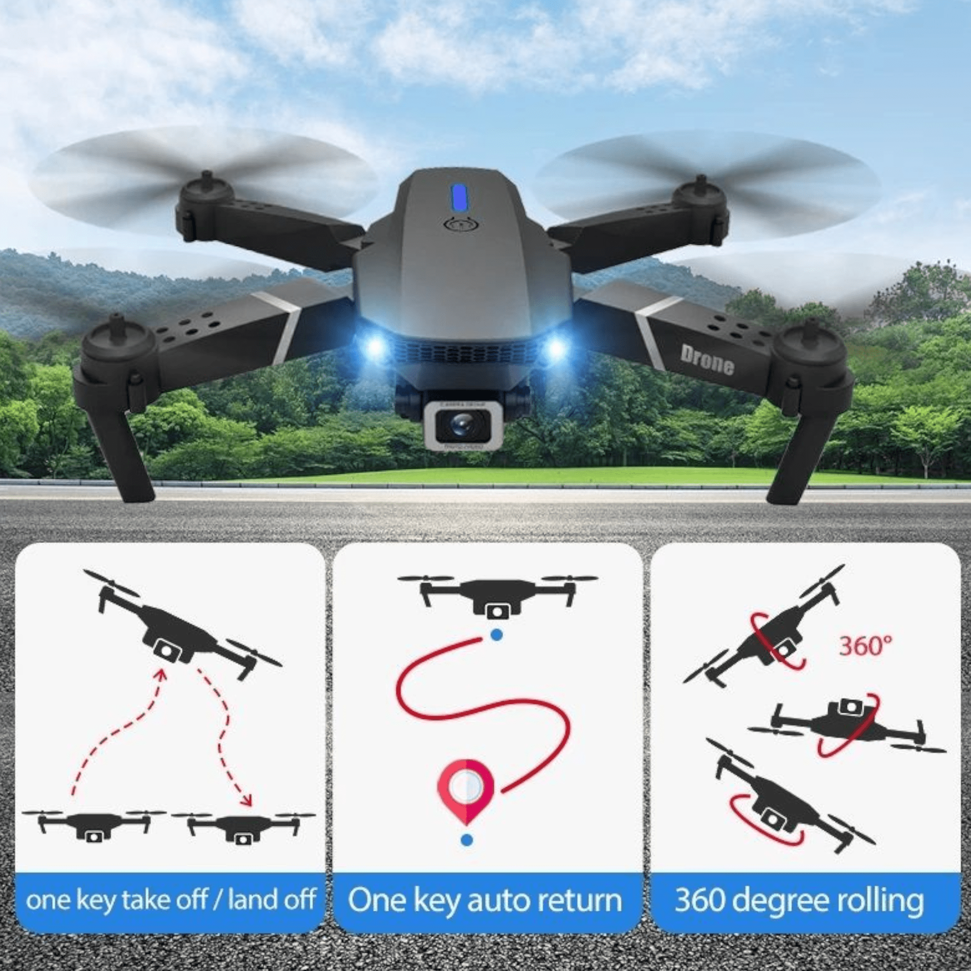 Unikatni dron s dvije kamere "NO:W8