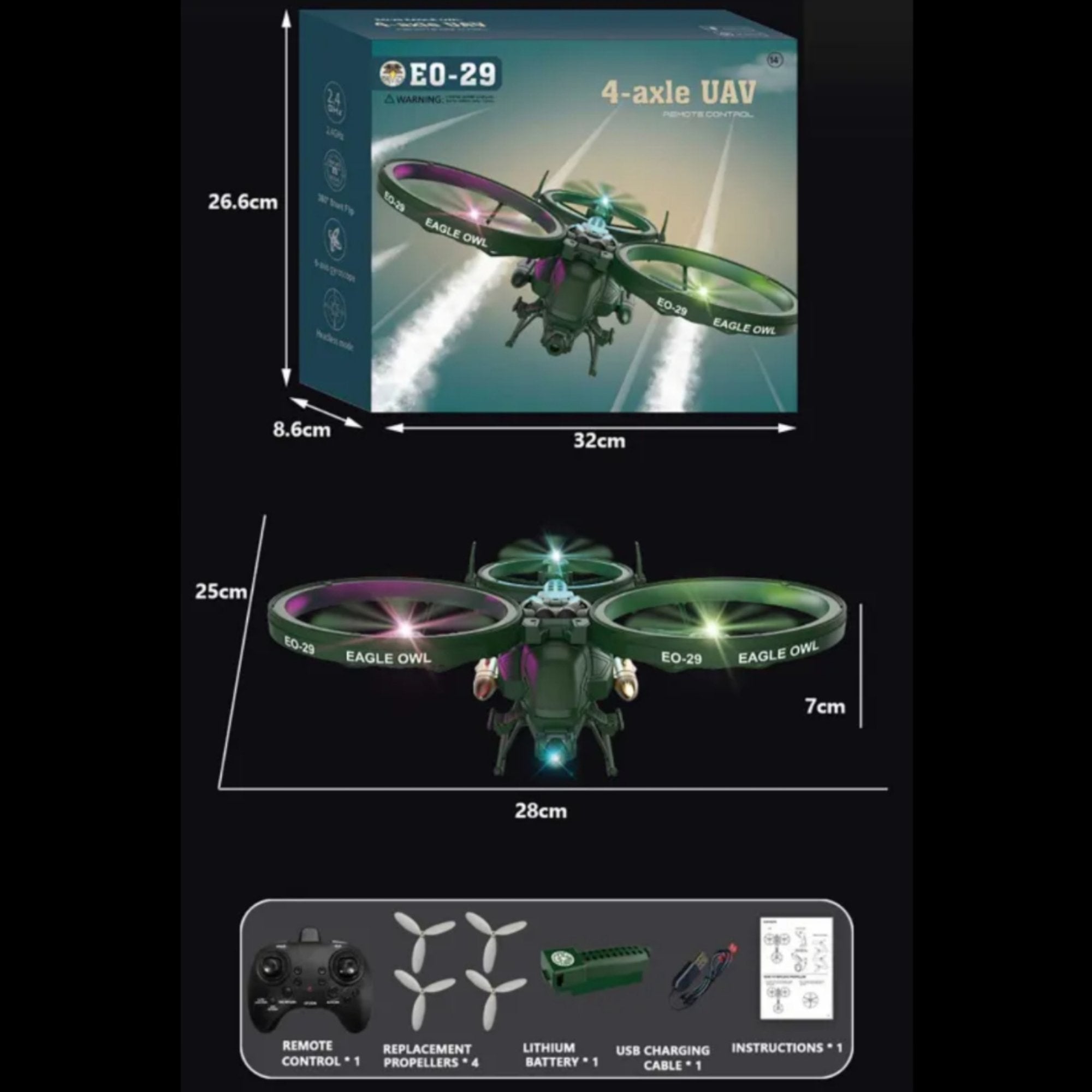 Dron s Vrhunsko Kvalitetno Kamerom "EO-29