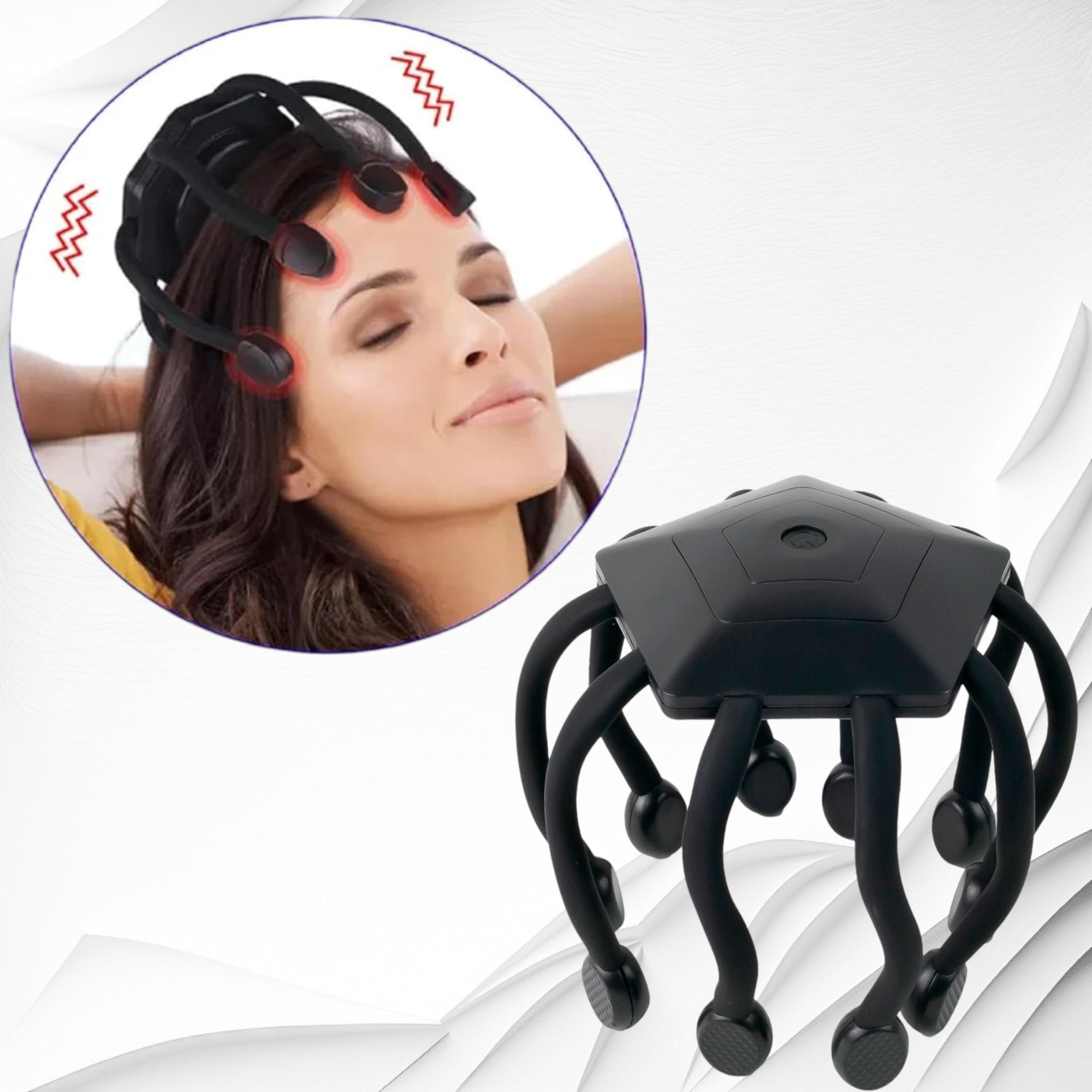 Elektični Masažer za Glavu "Octopus" - Ultimate Relaxation and Stress Relief