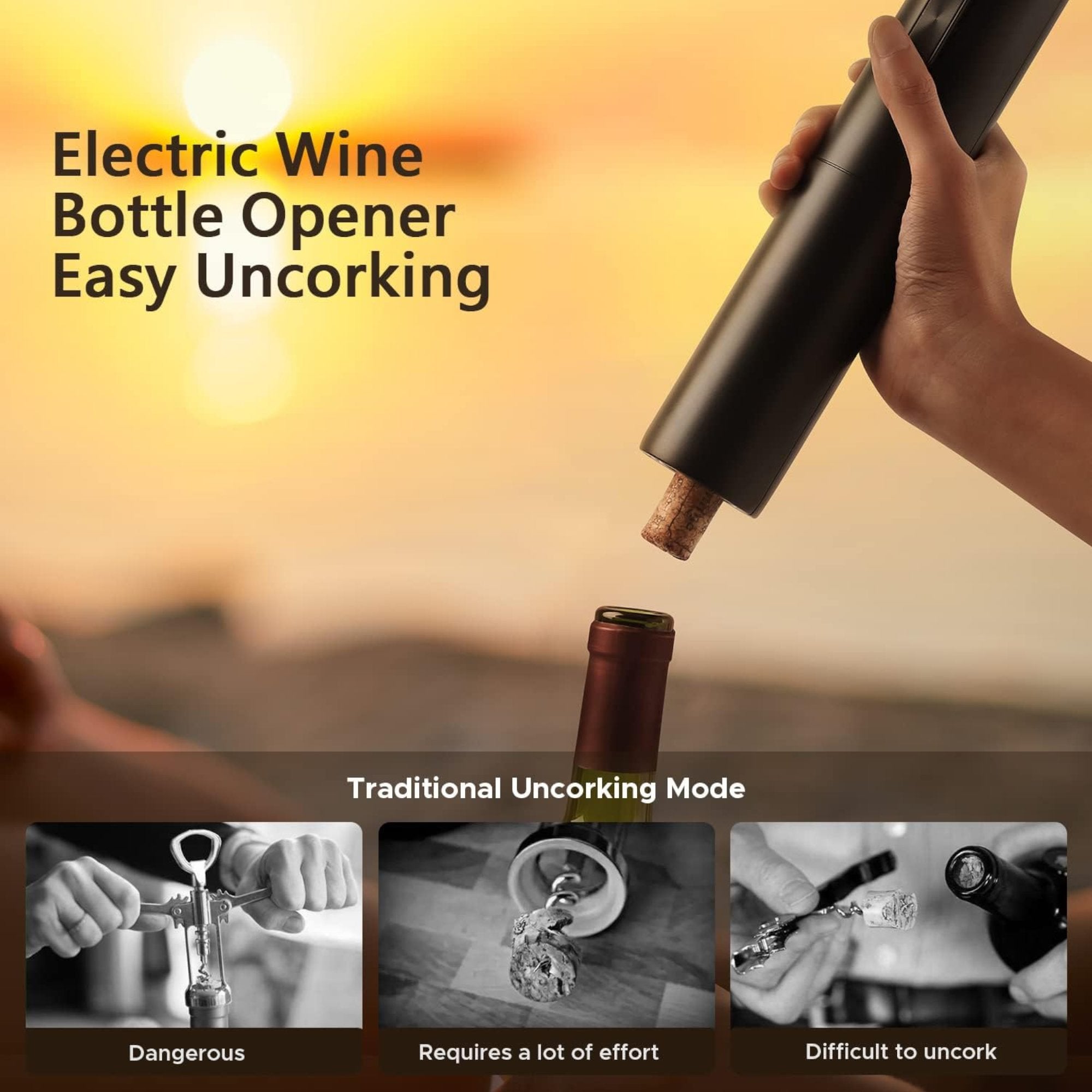 Elegantni Električni Otvarač za Vino