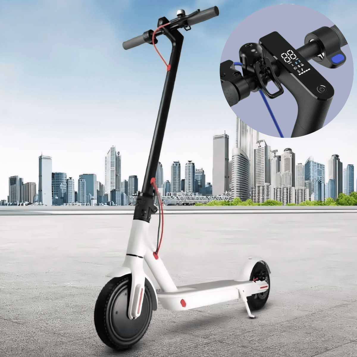 Moderni električni skuter s LED prikazom (kapacitet do 120 kg)