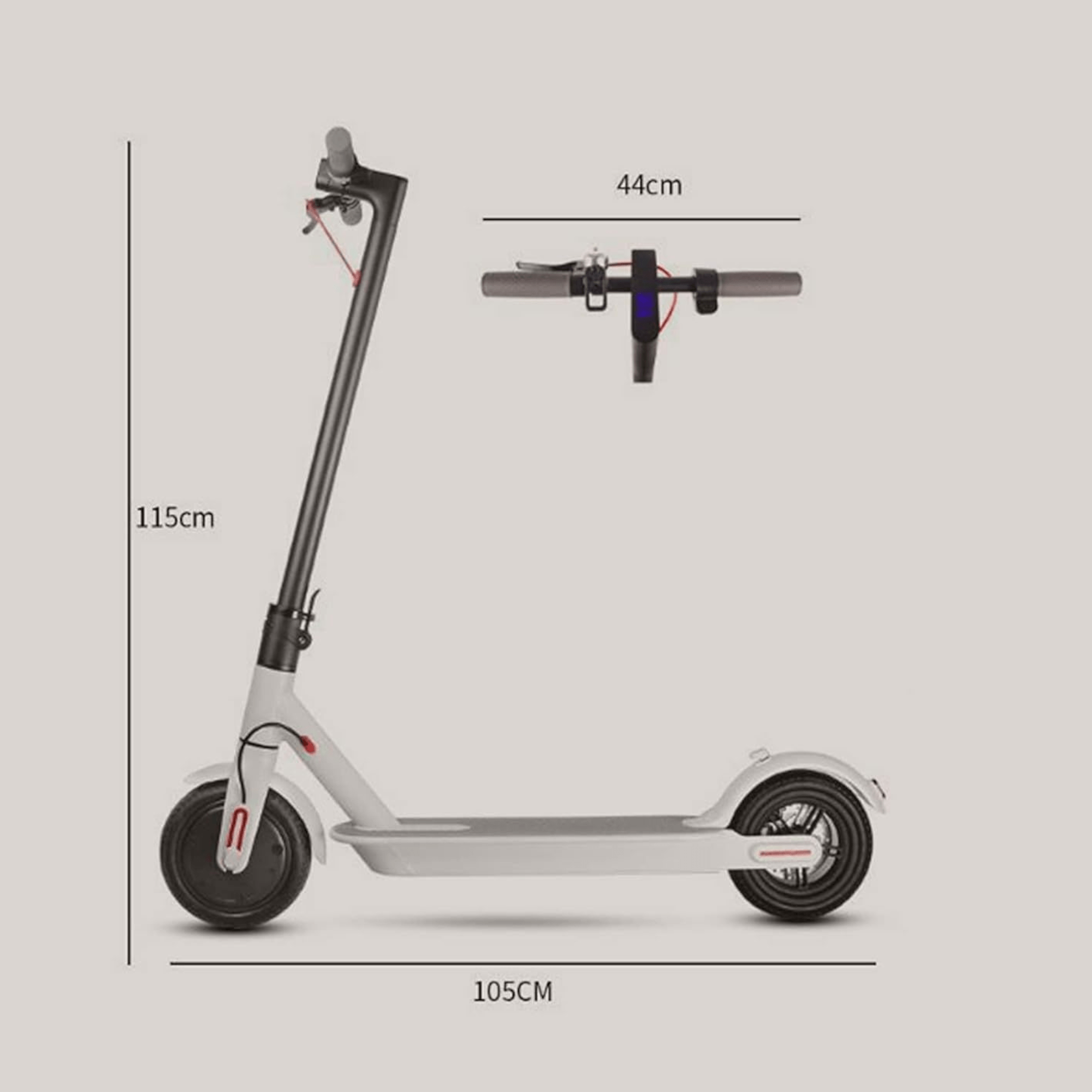 Moderni električni skuter s LED prikazom (kapacitet do 120 kg)