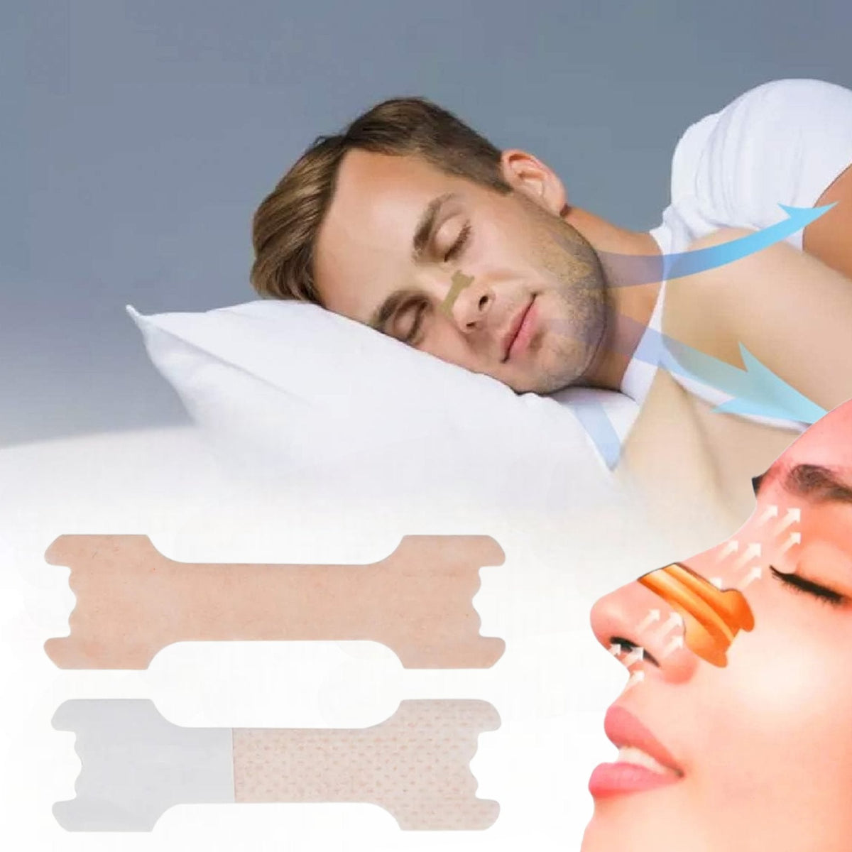 Set od 30 flastera za olakšano disanje i smanjenje hrkanja za bolji san