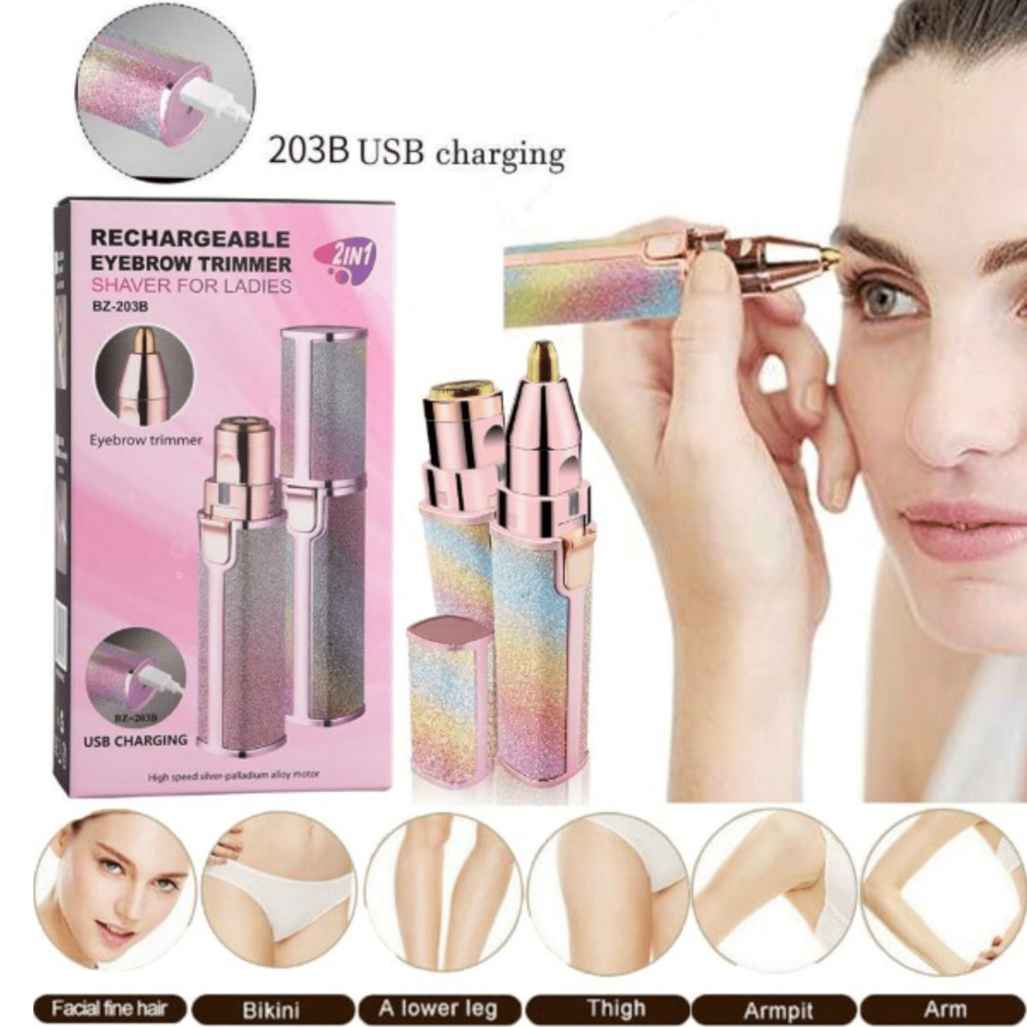 Flawless" 2-in-1 Trimer za Efikasno Uklanjanje Dlačica