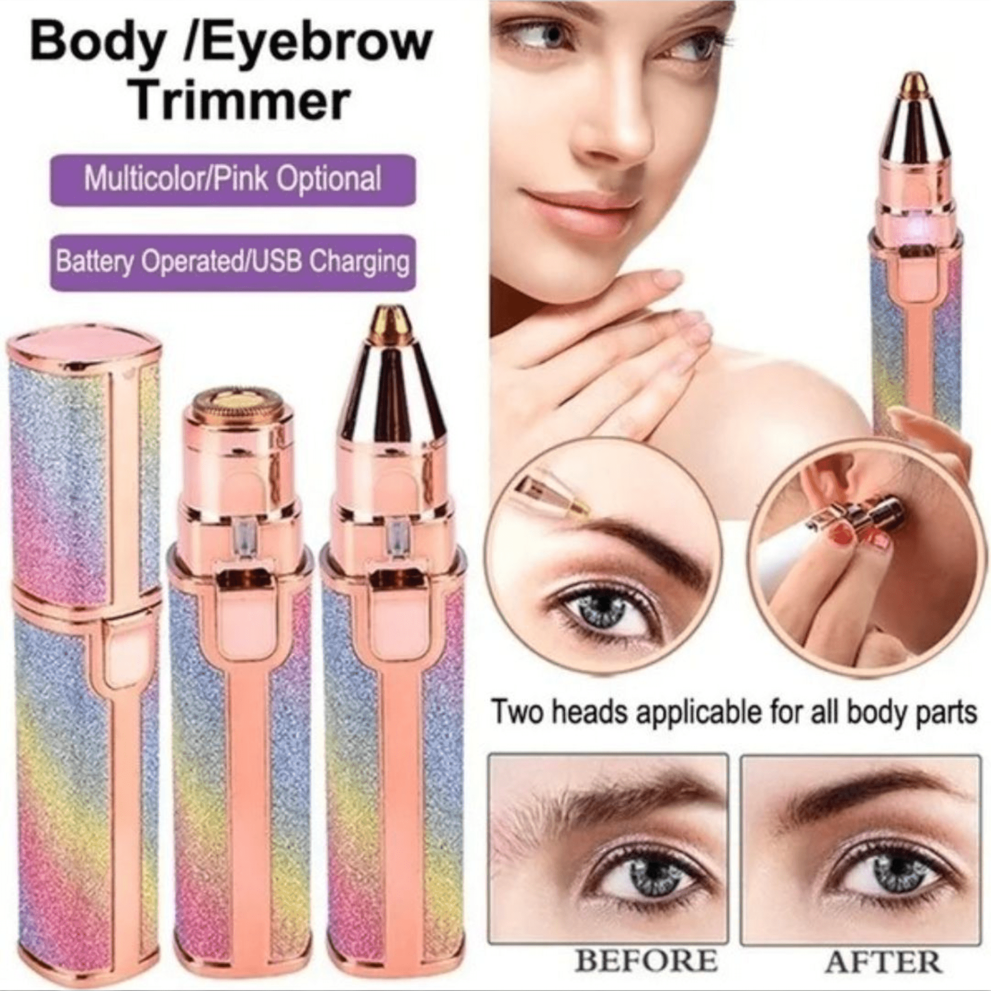 Flawless" 2-in-1 Trimer za Efikasno Uklanjanje Dlačica