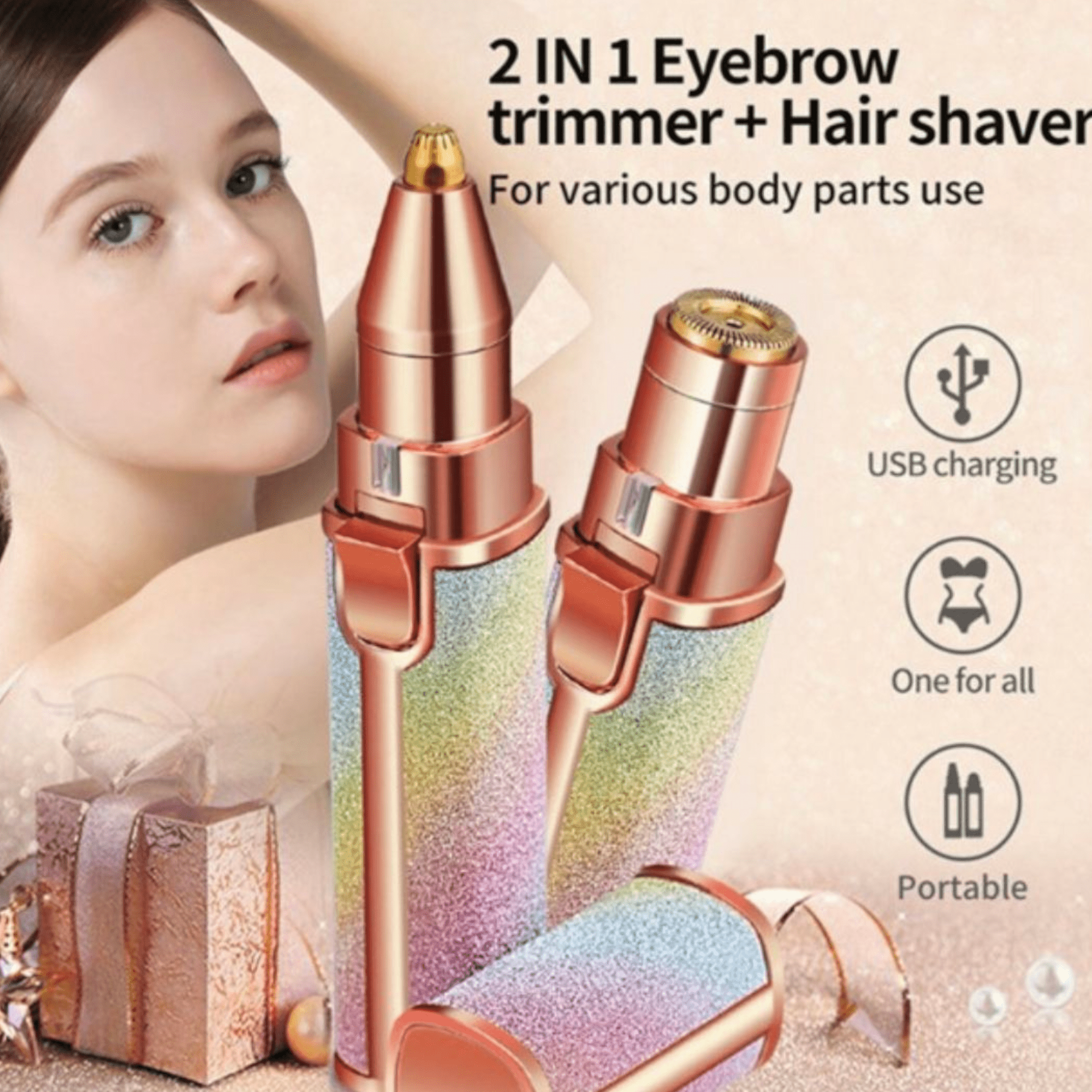 Flawless" 2-in-1 Trimer za Efikasno Uklanjanje Dlačica