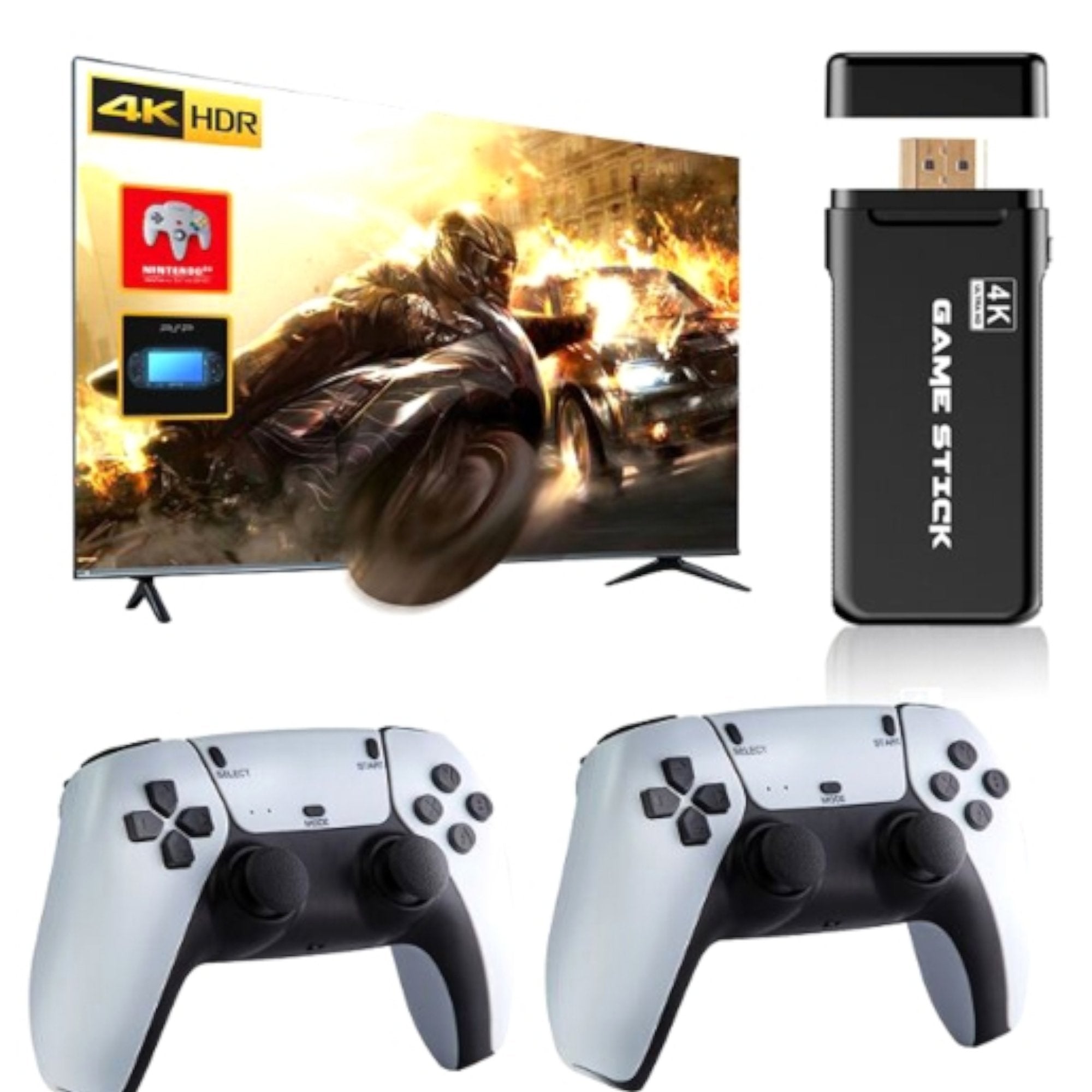 Retro Game Stick Console with 64GB of Fun