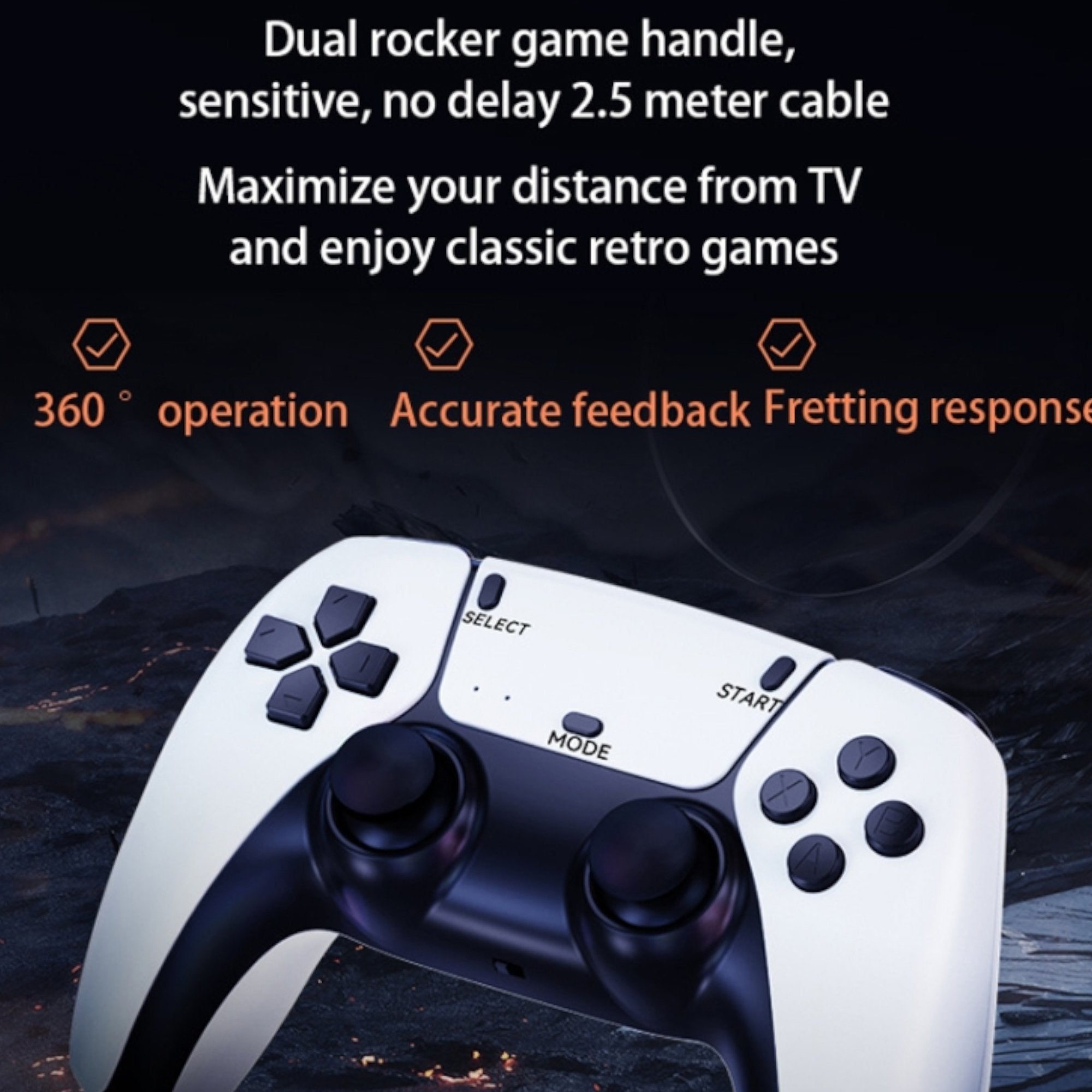 Retro Game Stick Console with 64GB of Fun