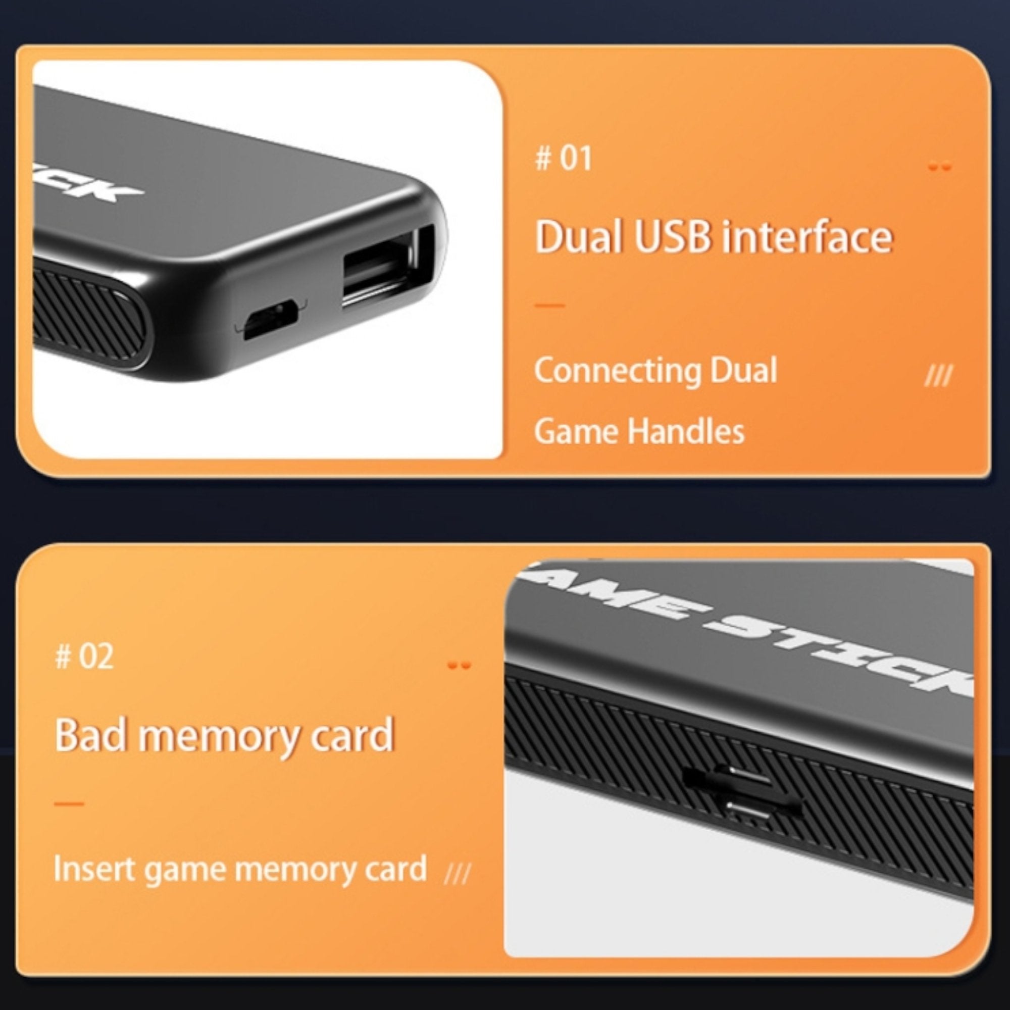 Retro Game Stick Console with 64GB of Fun