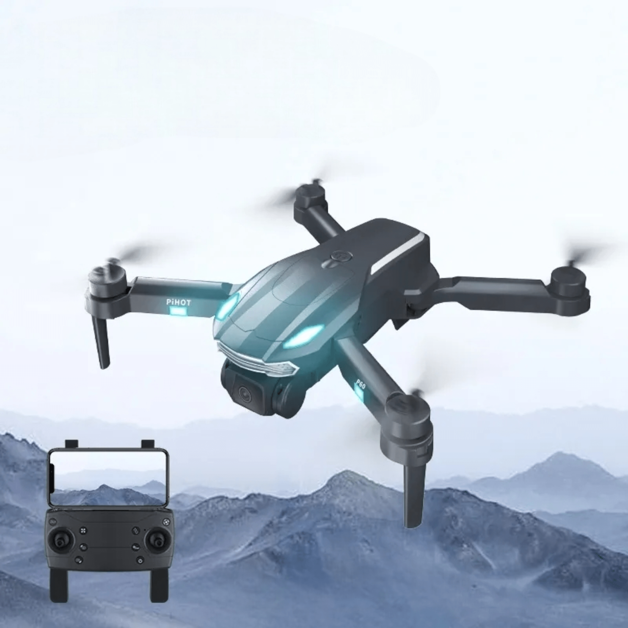 Dron s dvostrukom kamerom P60 – Precizno snimanje iz neba!