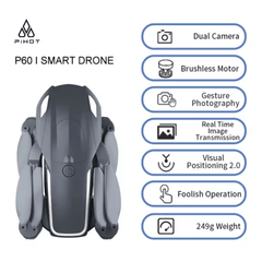 Dron s dvostrukom kamerom P60 – Precizno snimanje iz neba!