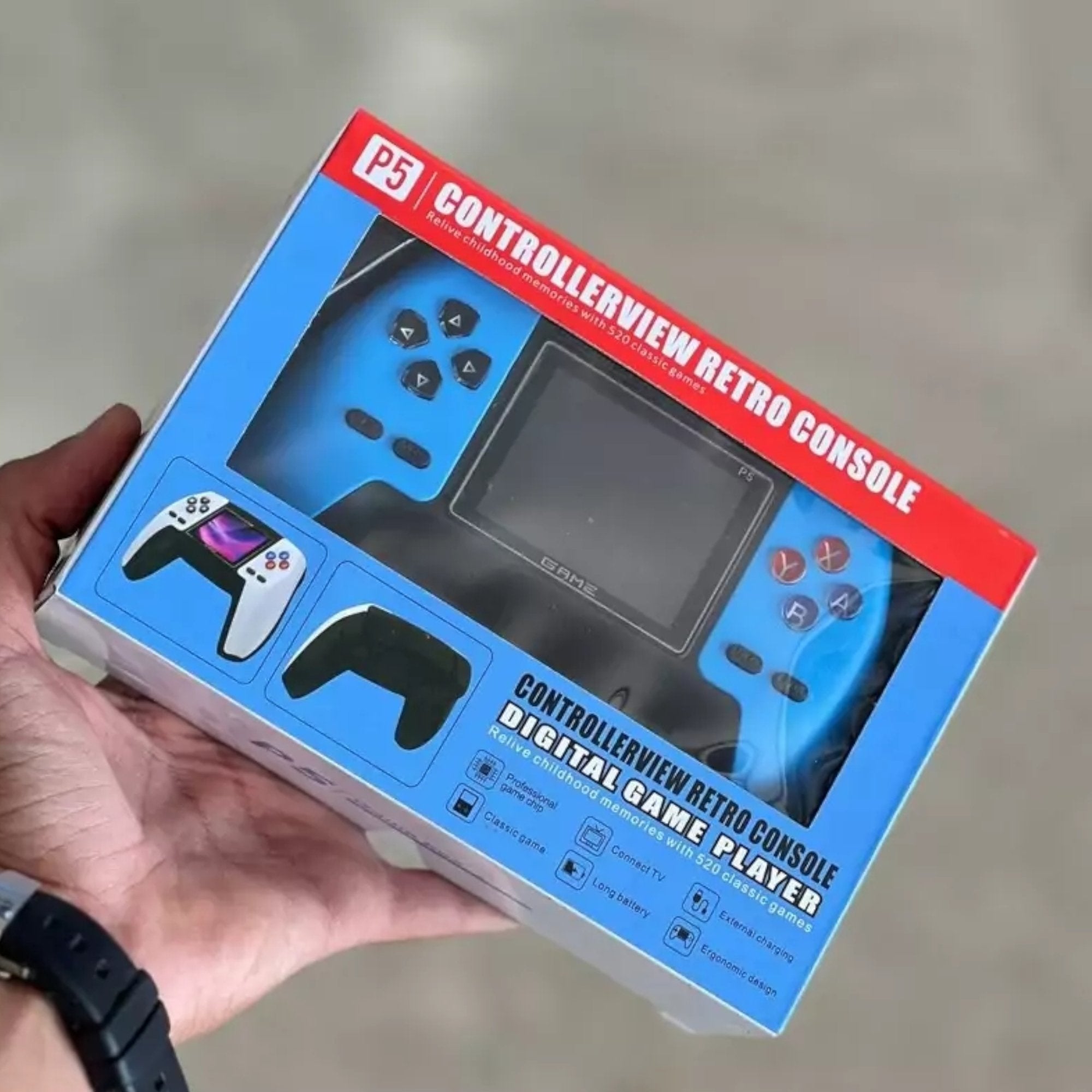 GS5" Retro konzola sa 520 klasičnih igara za nezaboravne trenutke zabave
