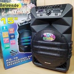 🔊🎤 BLUETOOTH KARAOKE ZVUČNIK K5-15 + 2 BEŽIČNA MIKROFONA – PARTY BEZ GRANICA 🔥