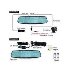 Auto Kamera Retrovizor + Parking Kamera FULL HD – Sigurnost i preglednost u vožnji!