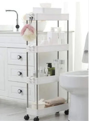 🛁 Kupatilska Polica sa Točkićima – Red, Stil i Praktičnost u Vašem Kupatilu!