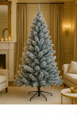 Snježna Božićna Jelka – Pahuljasti Zimski Efekat za Čarobne Praznike