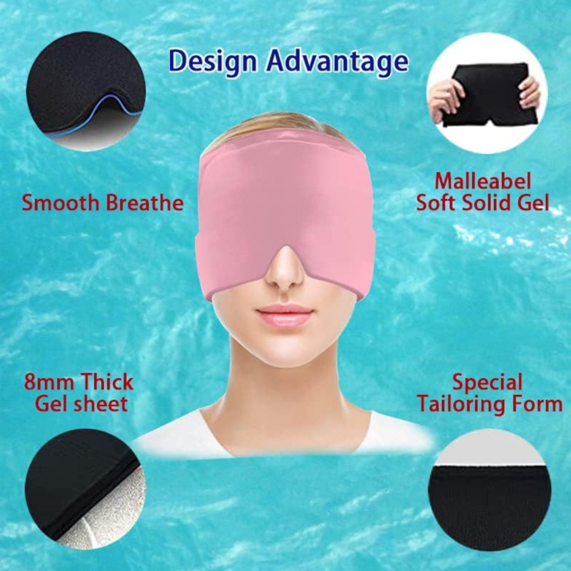Instant Gel Maska za Ublažavanje Glavobolje i Migrene