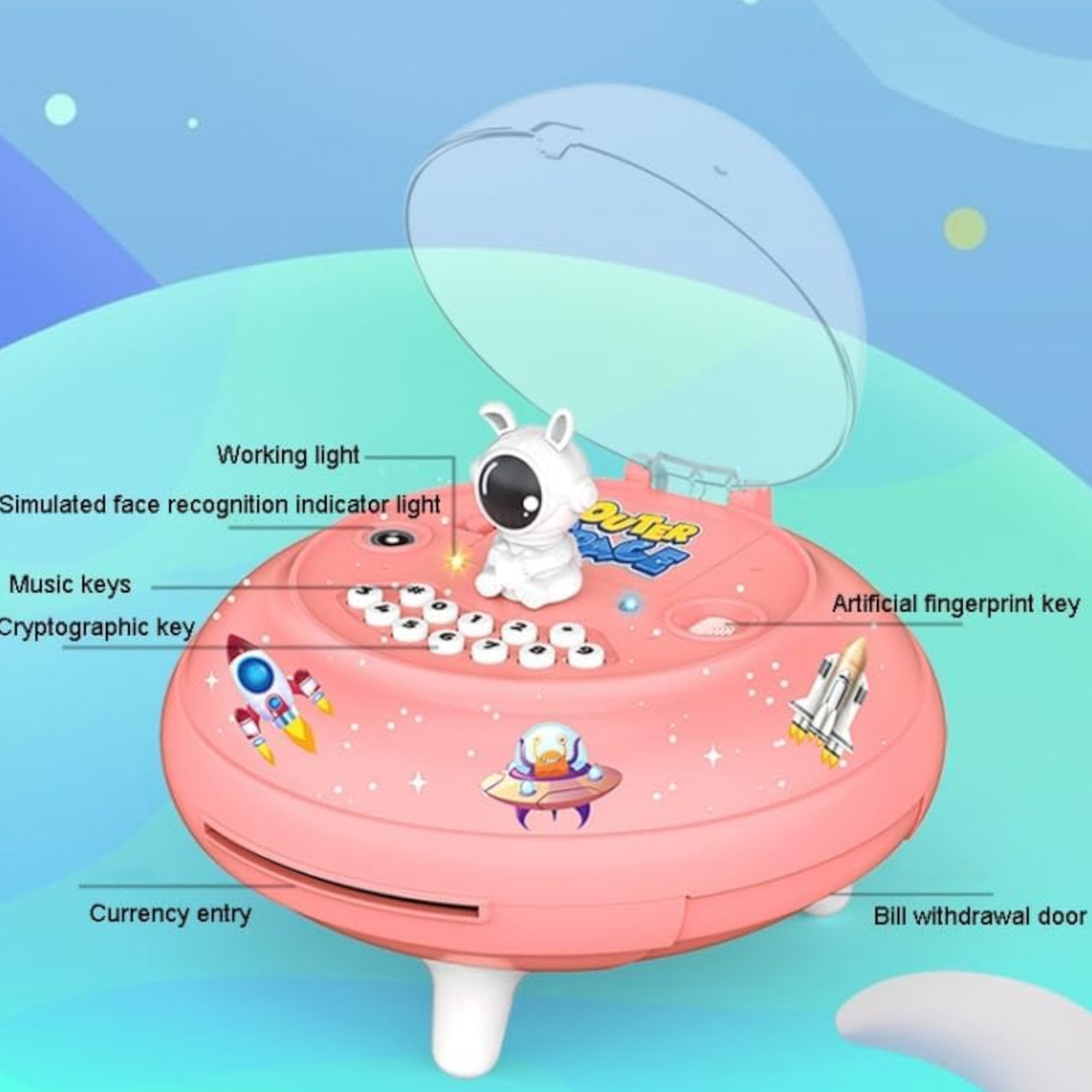 Pametna Kasica za Djecu u Obliku Astronauta