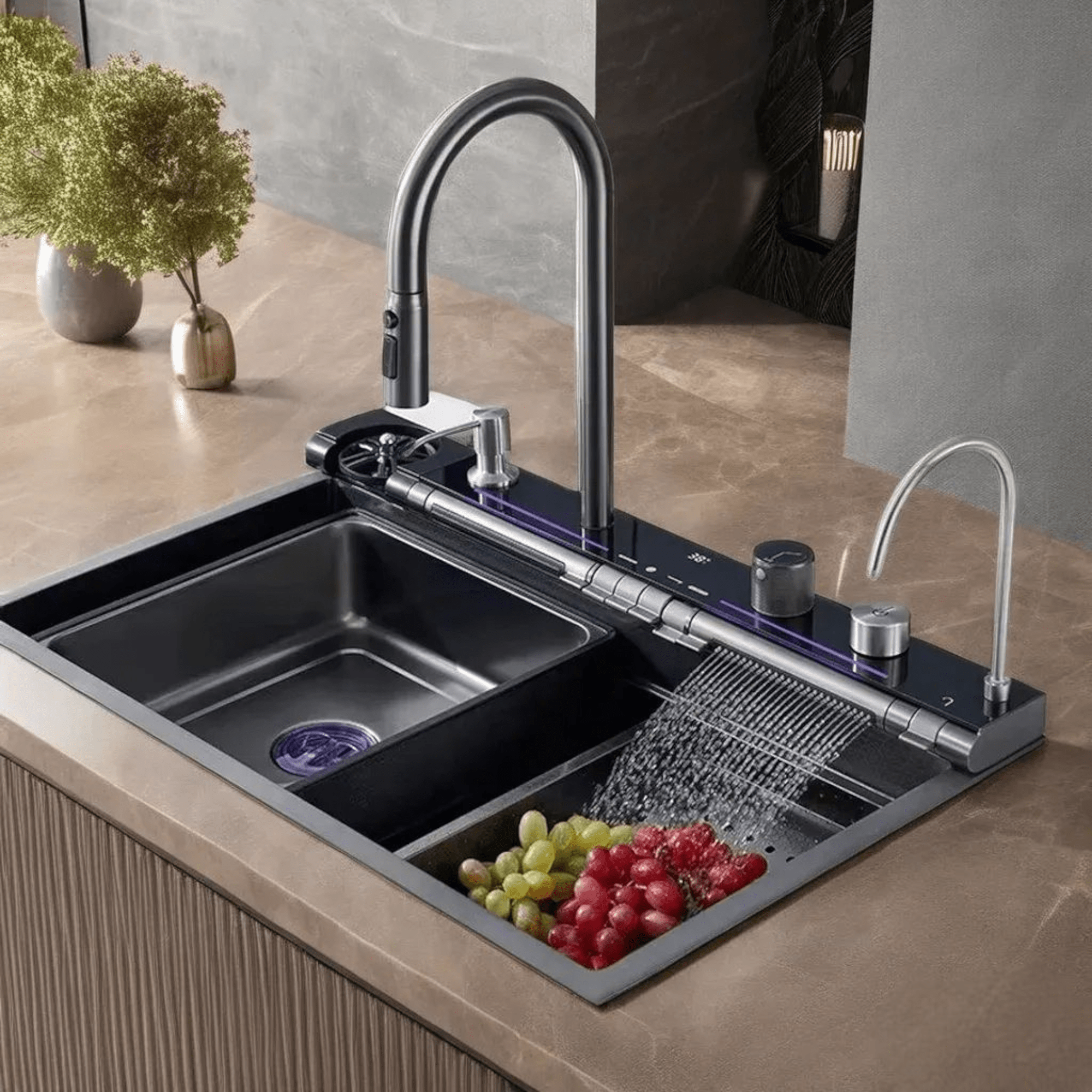 Elegantni Kuhinjski Sudoper "Waterfall