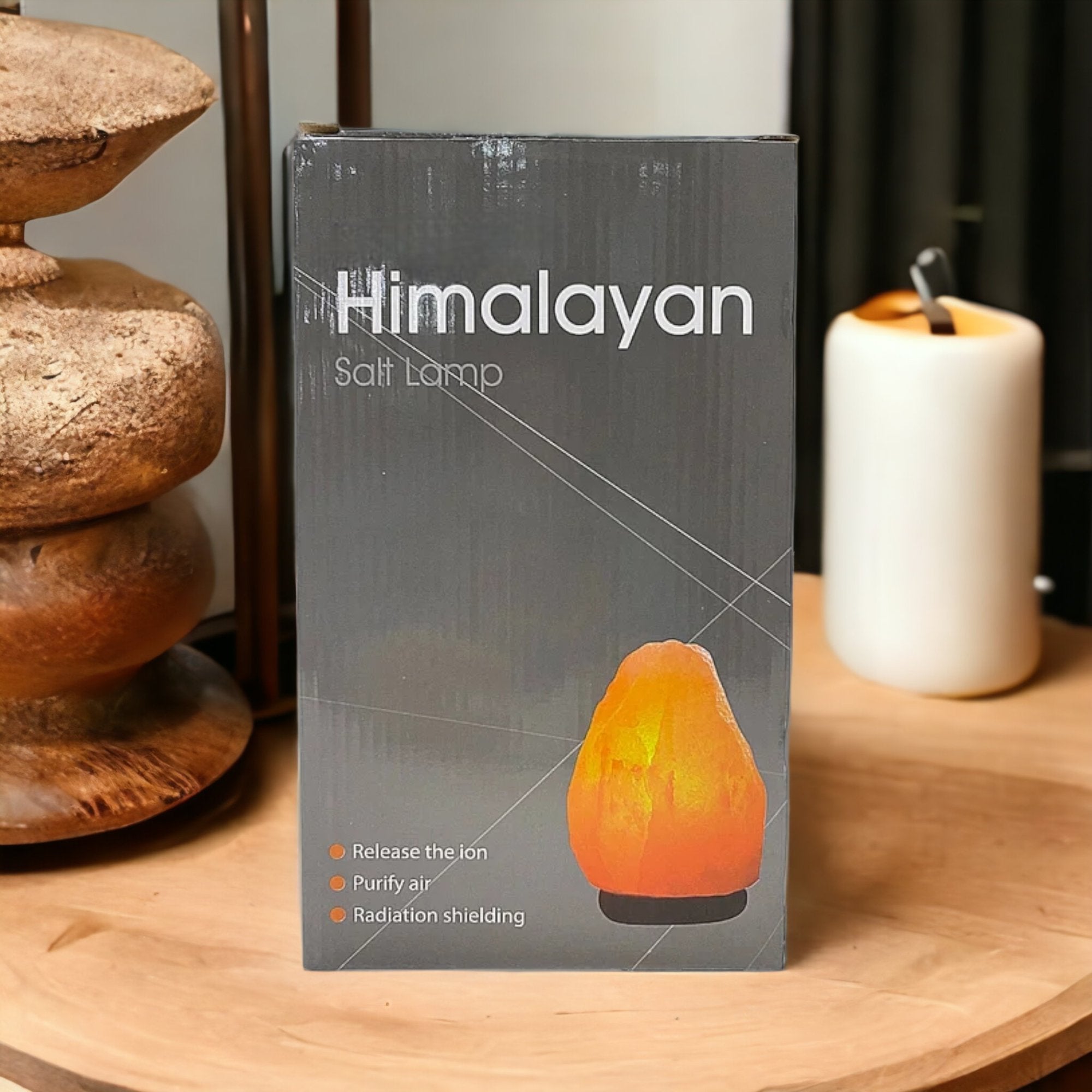 Himalajska Solna Kristalna Lampa za Prirodno Opuštanje