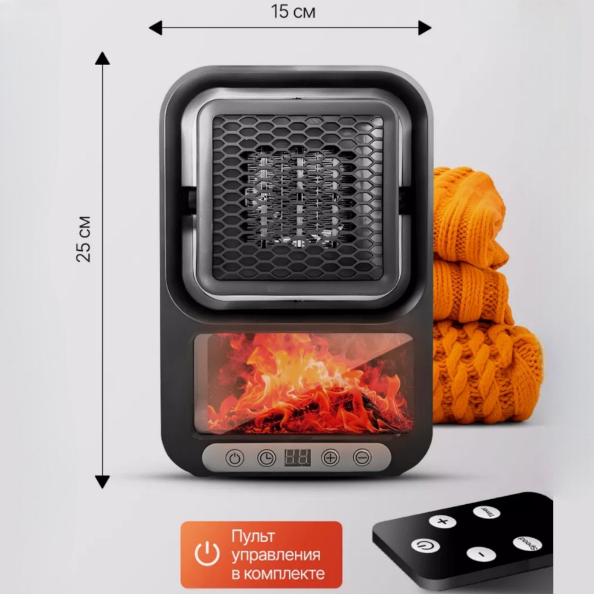 Elegantni LED Kamin-Grijalica za Savršenu Atmosferu