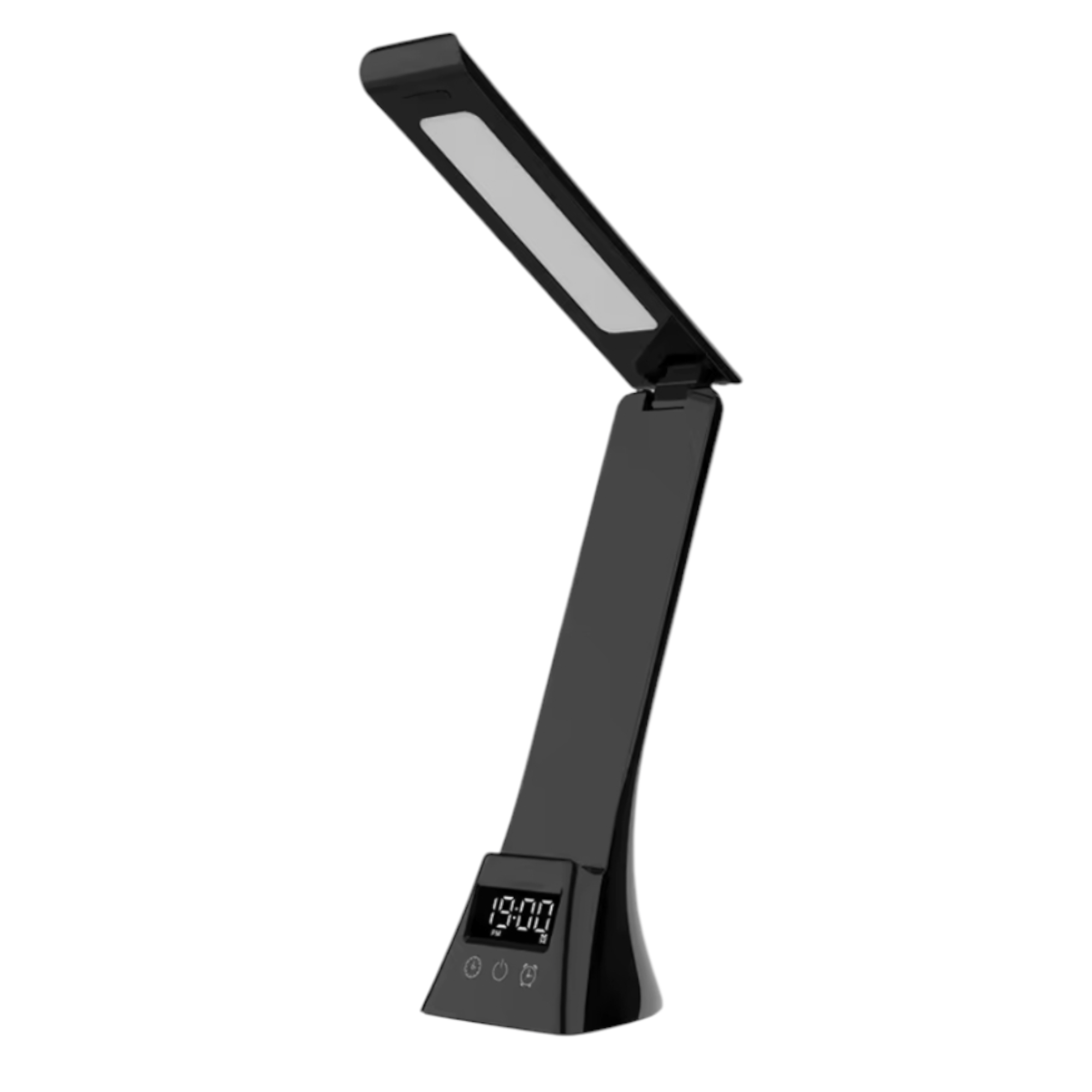 Moderna LED Stolna Lampa s Bežičnim Punjenjem i Ugrađenim Satom
