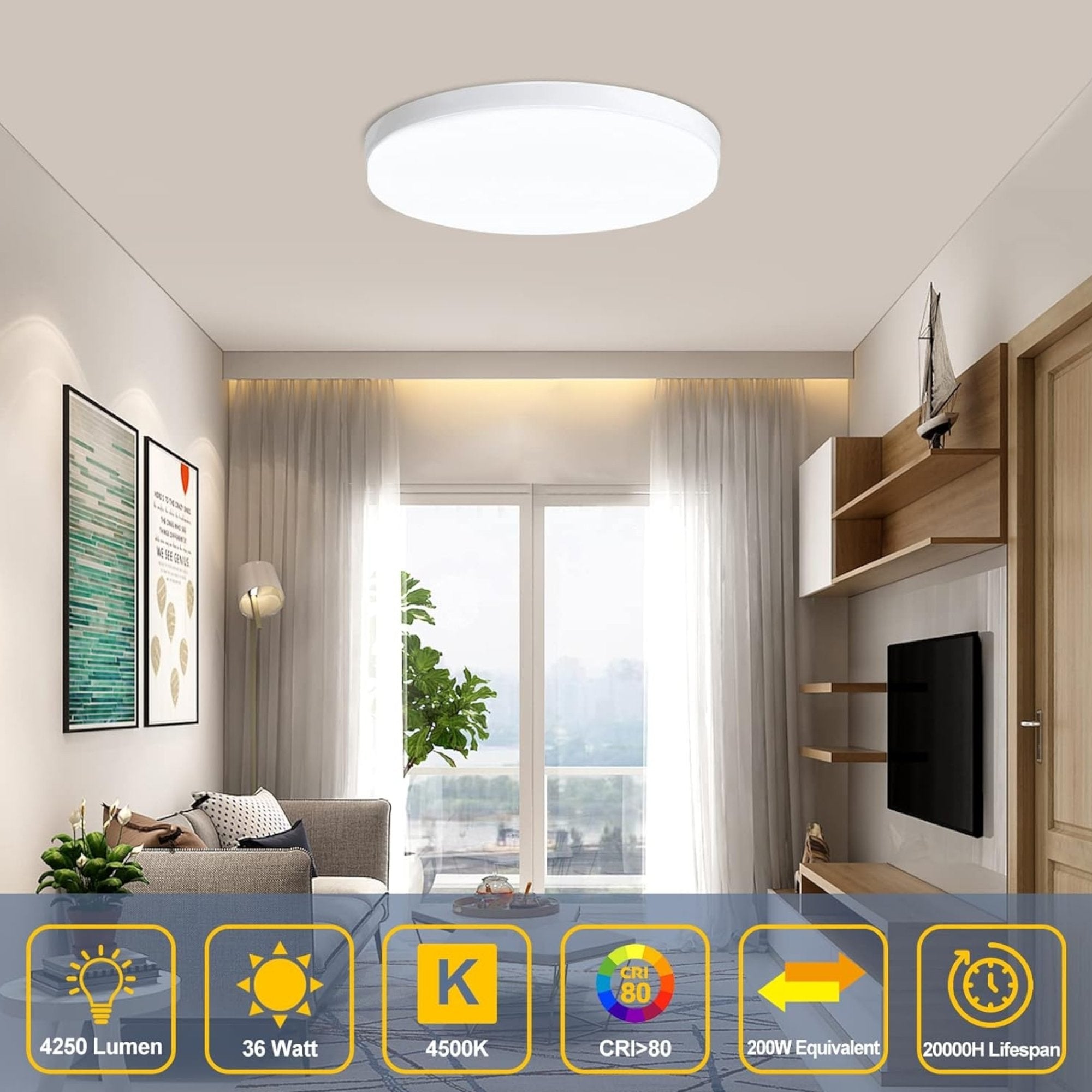 Moderna LED plafonjera za savremen prostor