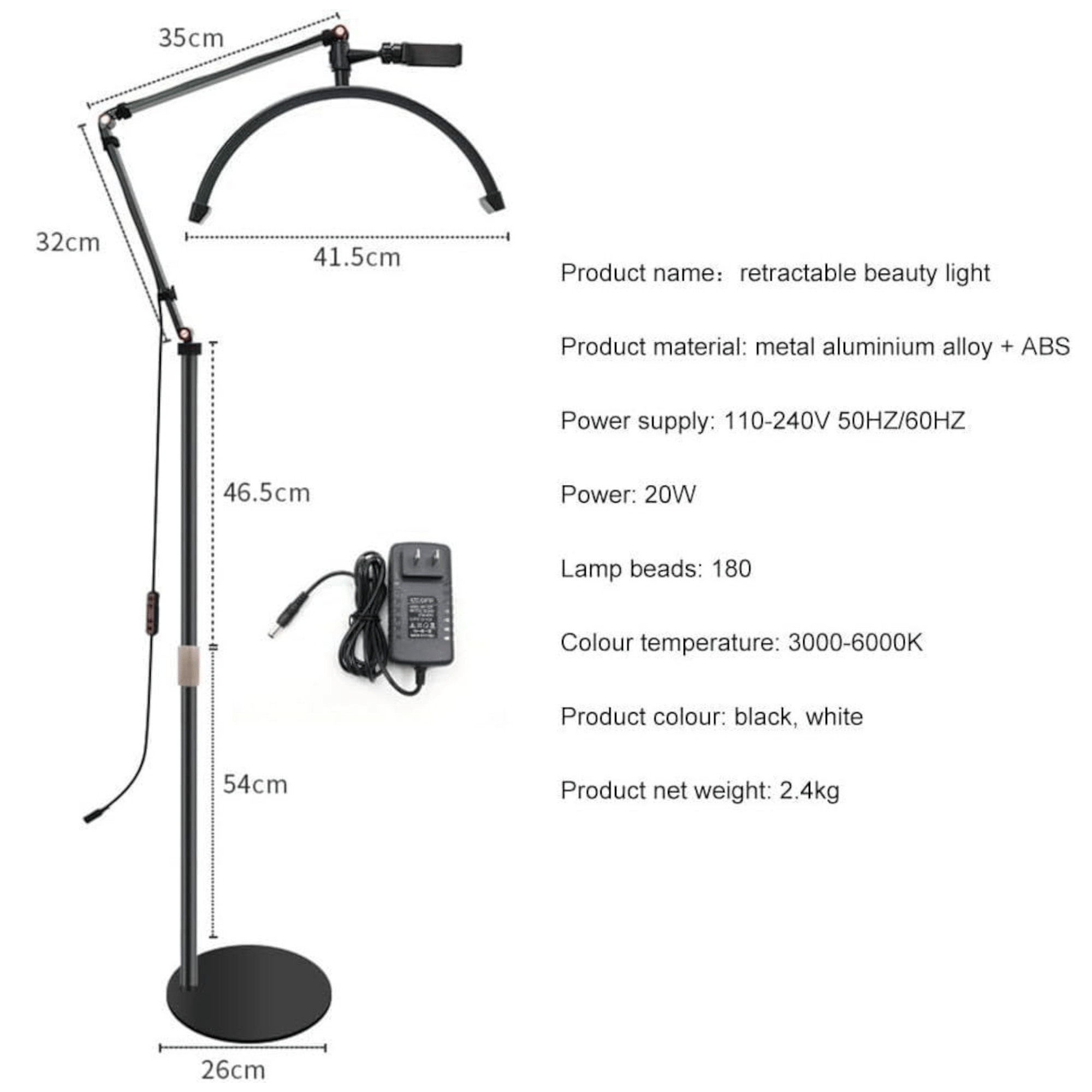 Pametna LED Podna Lampa MOON Light "HD-M2X" - Stvorite čarobnu atmosferu