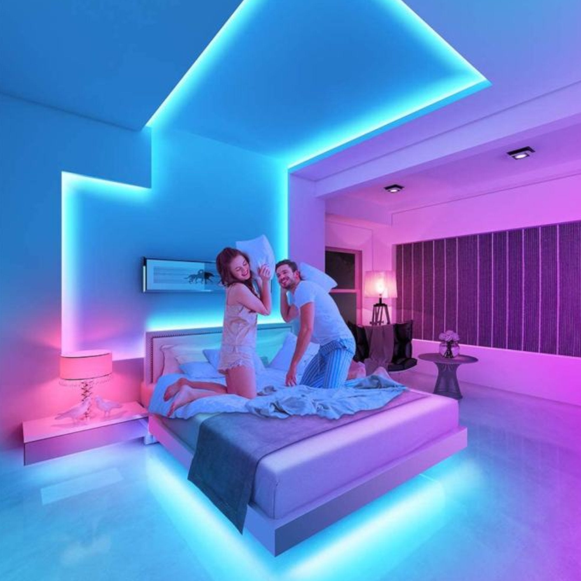 Vibrantna LED traka od 5 metara sa 16 živopisnih RGB boja