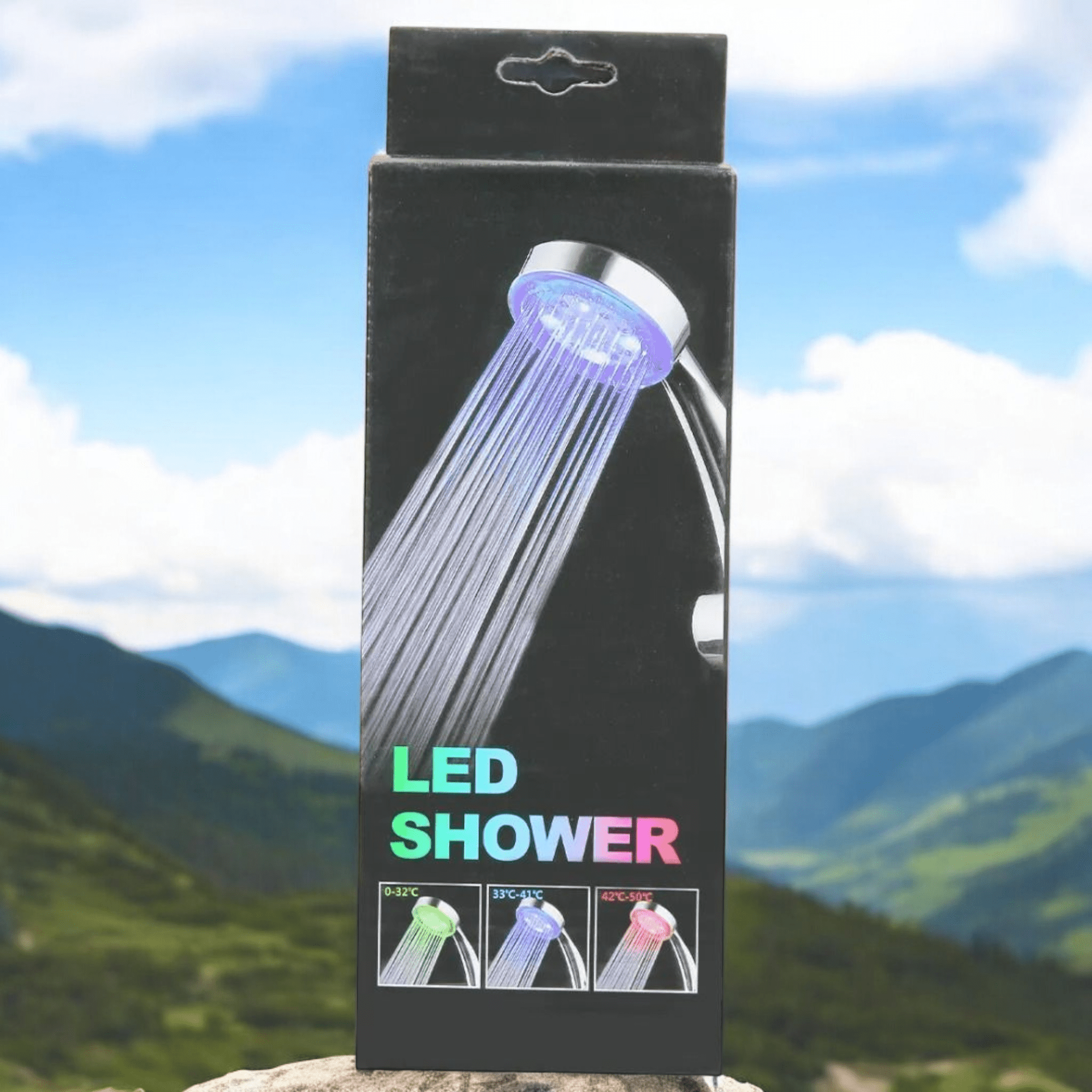 Moderner LED Duschkopf für ein entspannendes Badeerlebnis