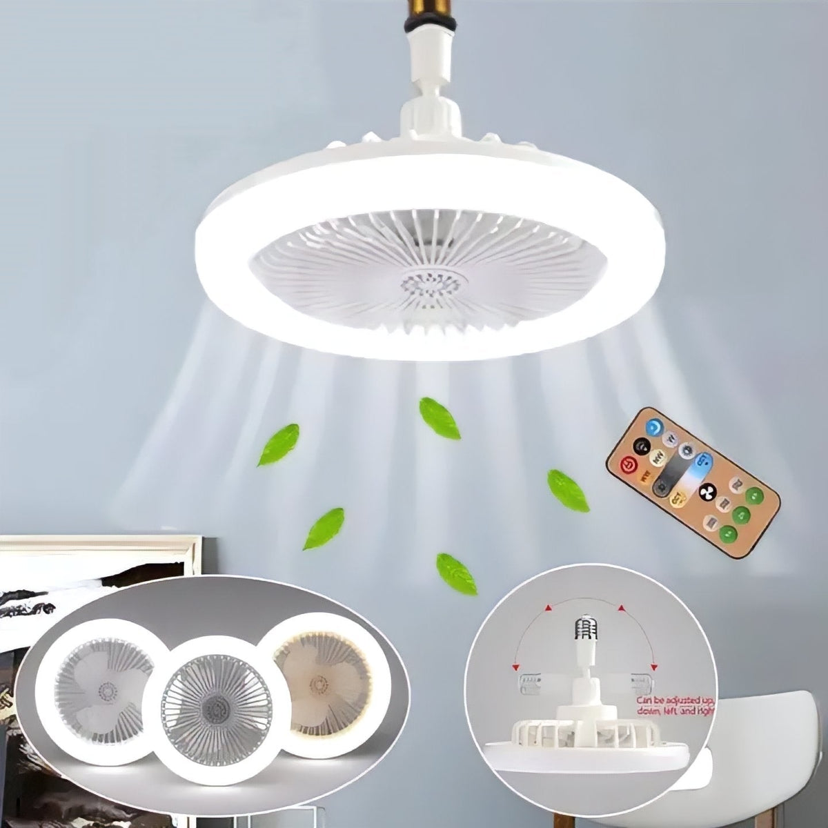 LED Ventilator s Osvjetljenjem za Udobnost i Stil