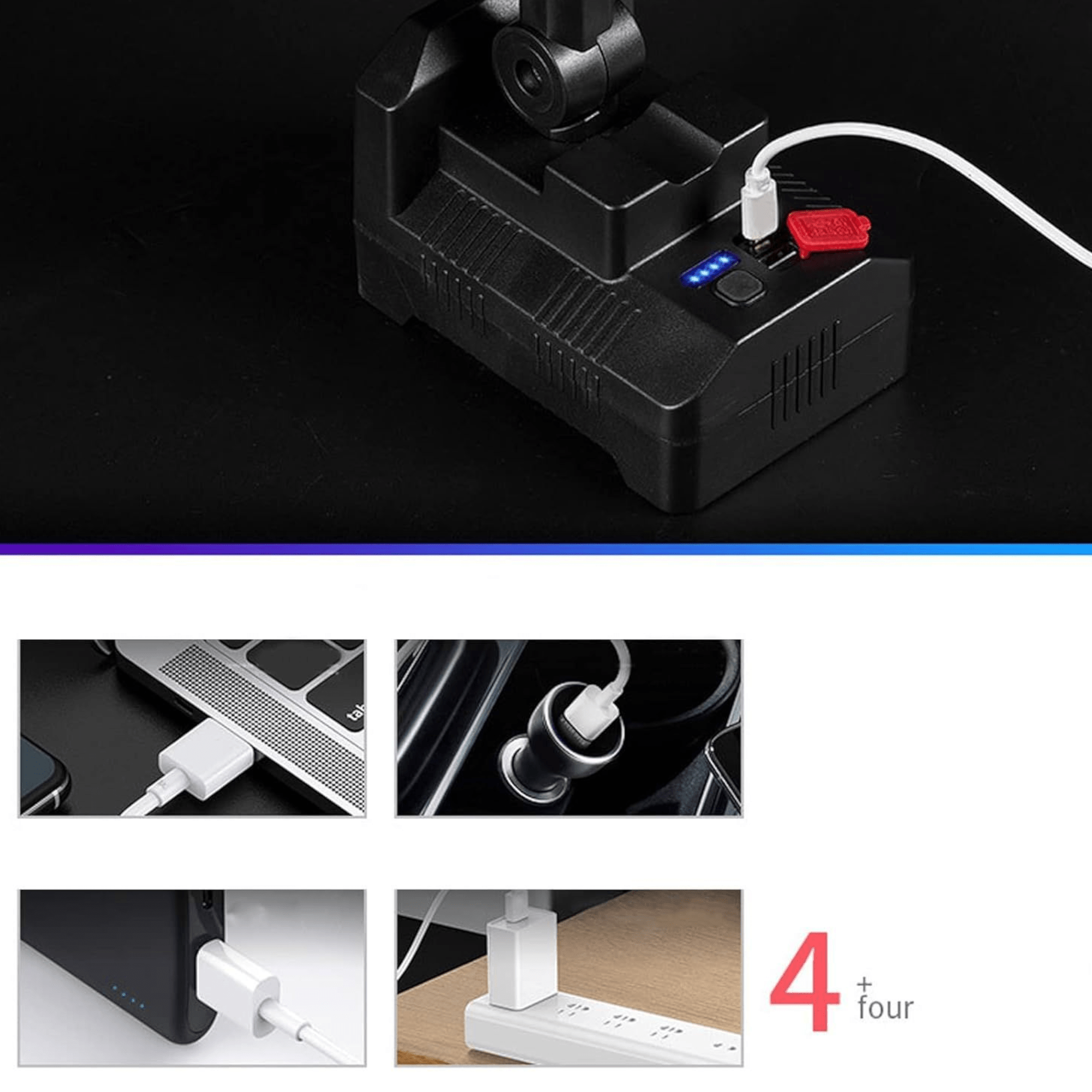 Snažni Punjivi Lovački Reflektor s Power Bankom – Osigurajte si Osvjetljenje!