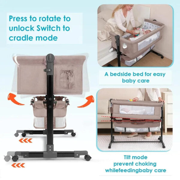 PRENOSNI KREVETIĆ CozyNest GRAY