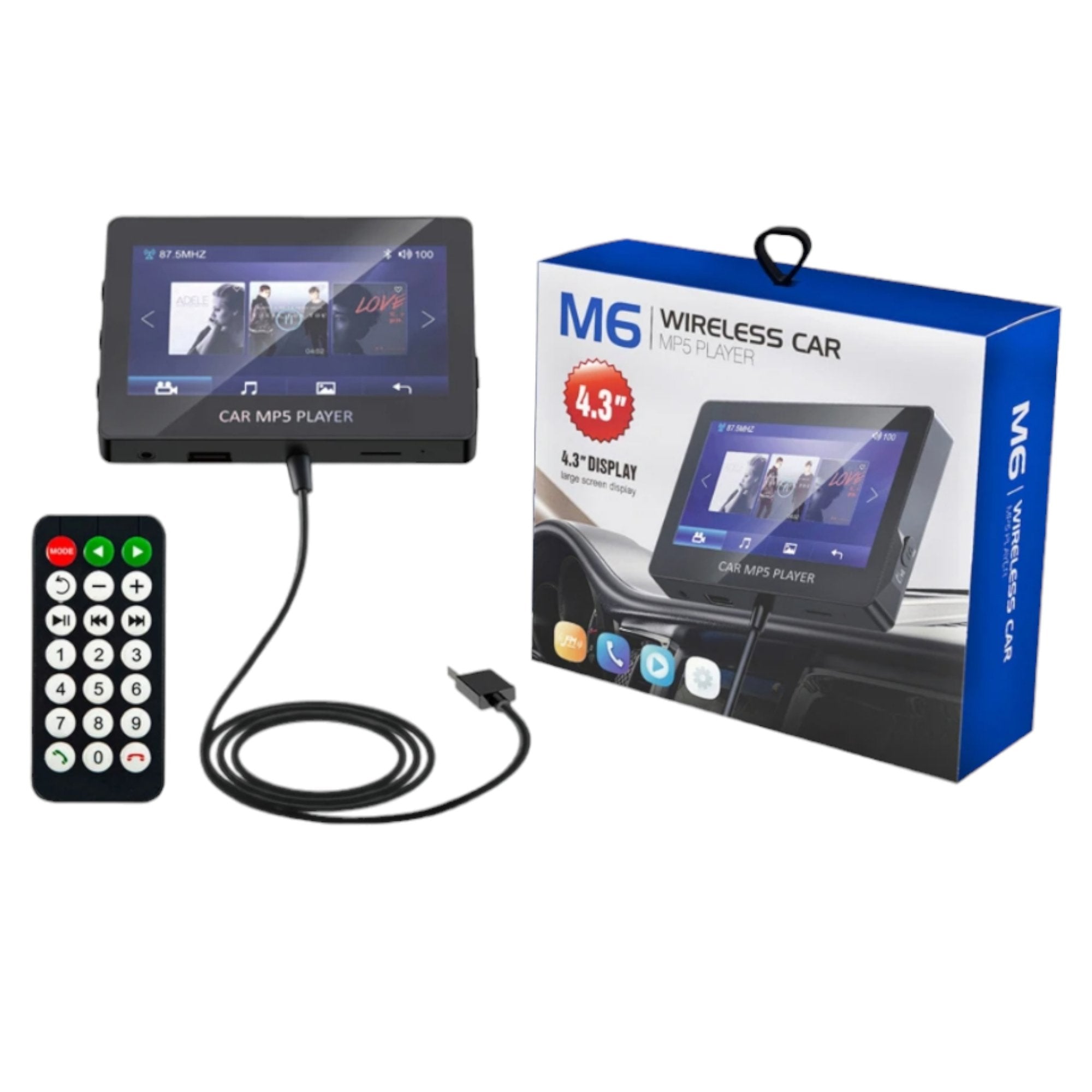 Versatile M6 Auto Radio with MP5, Bluetooth, USB, and DVD Playback