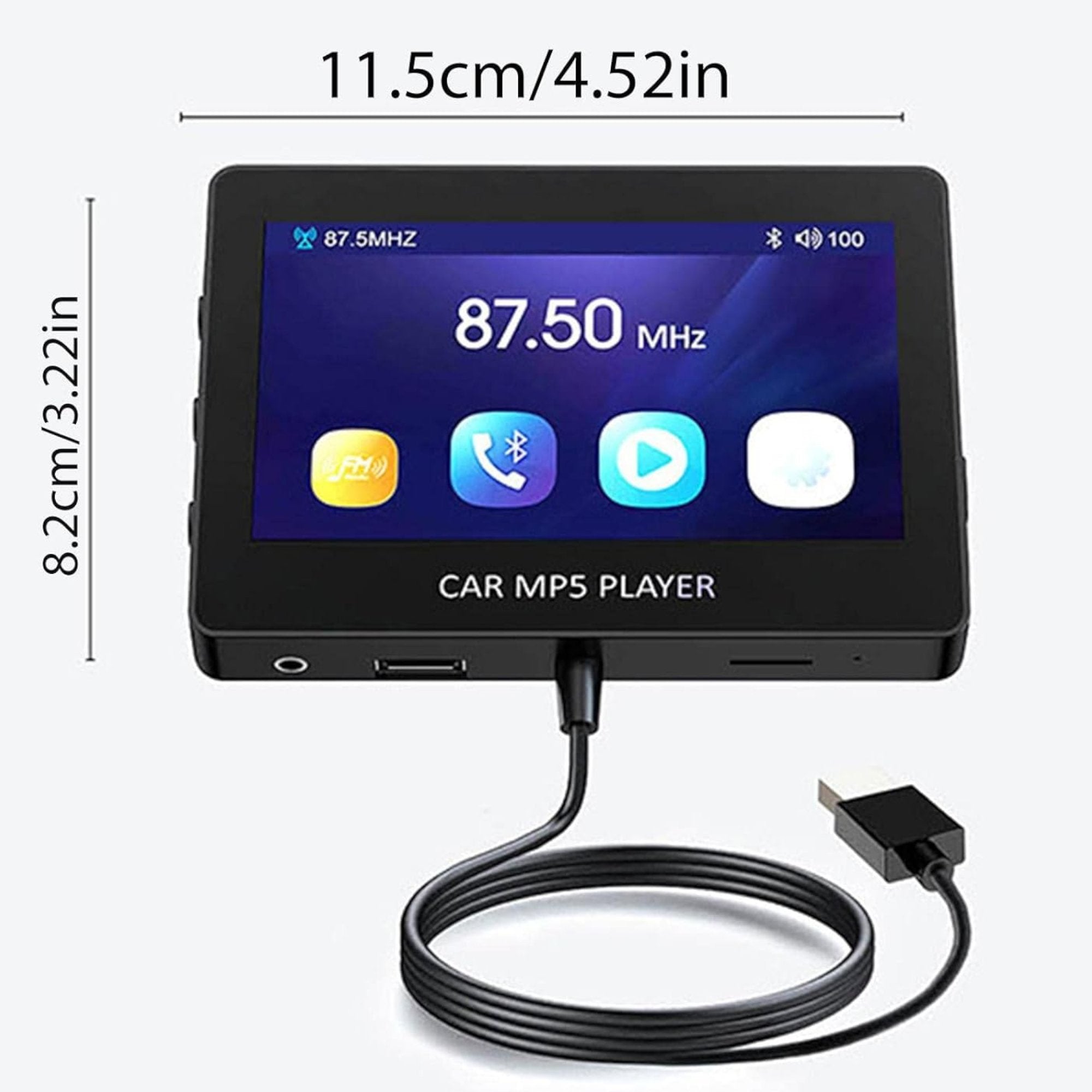 Versatile M6 Auto Radio with MP5, Bluetooth, USB, and DVD Playback