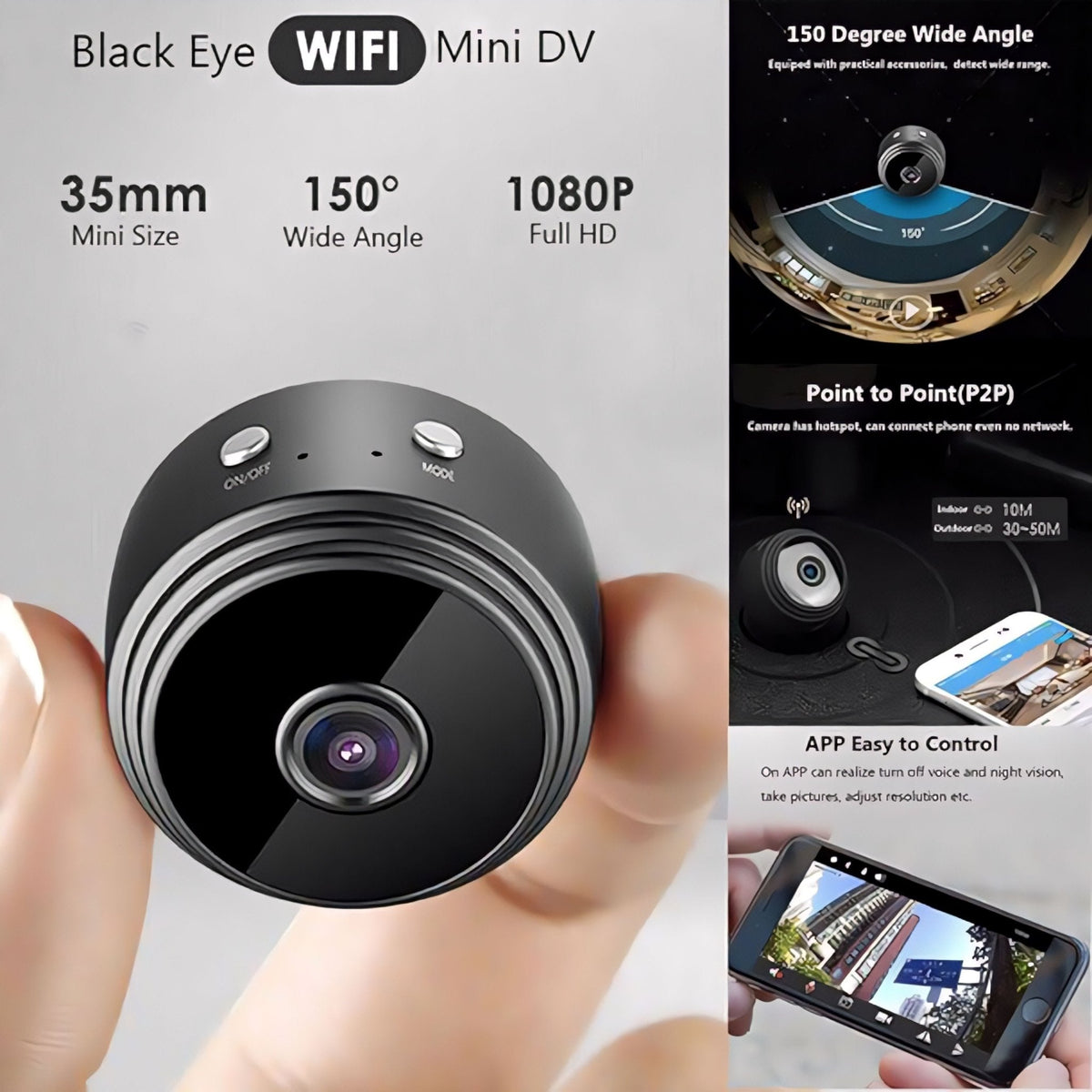 Kompakte A9 Mini Kamera für atemberaubende Aufnahmen
