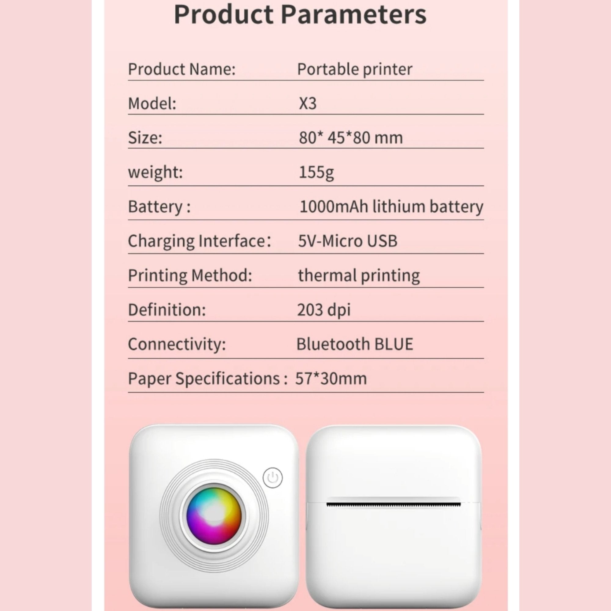 Compact Portable Printer