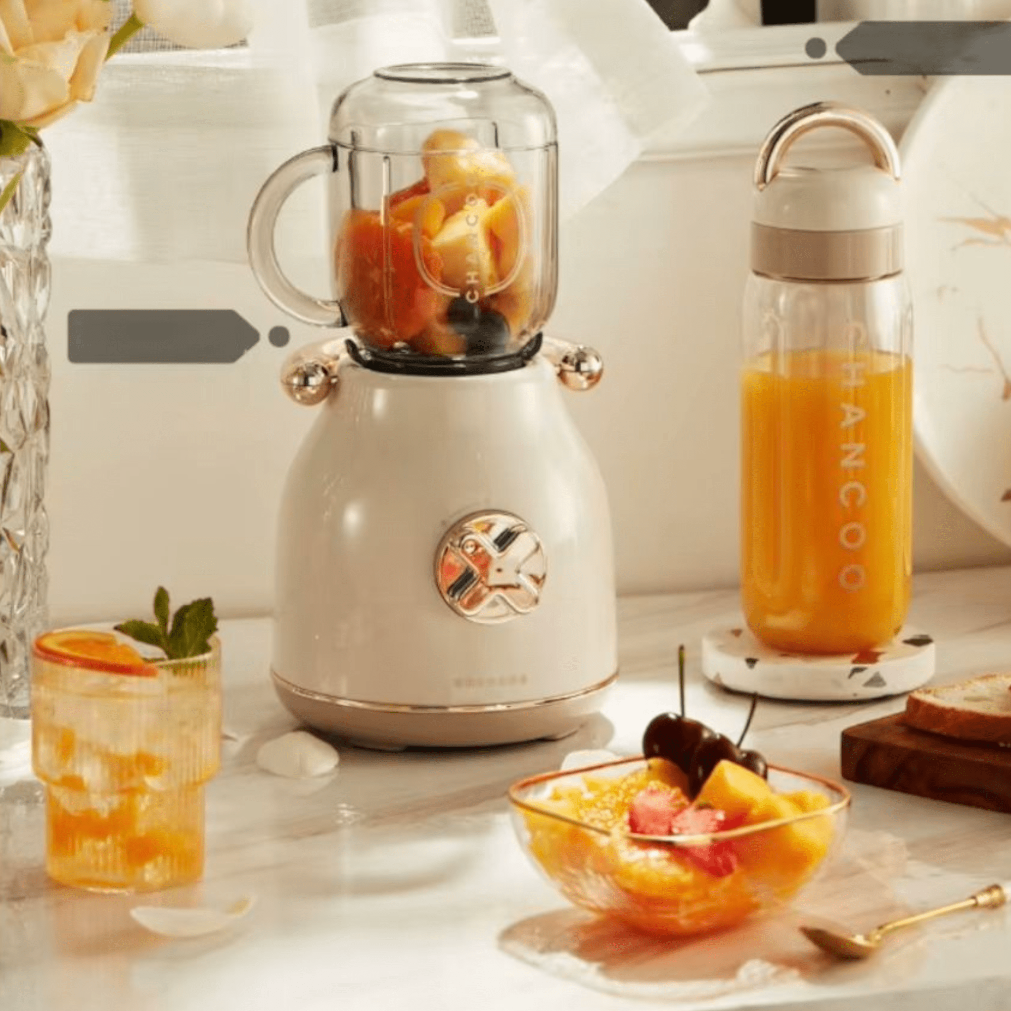 Šarmantni Mini Retro Blender s Dvije Praktične Boce