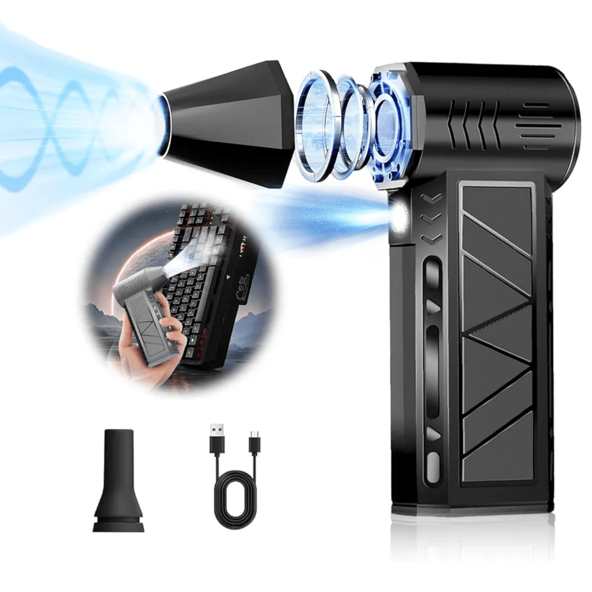 Compact Turbo Jet Fan for Maximum Airflow